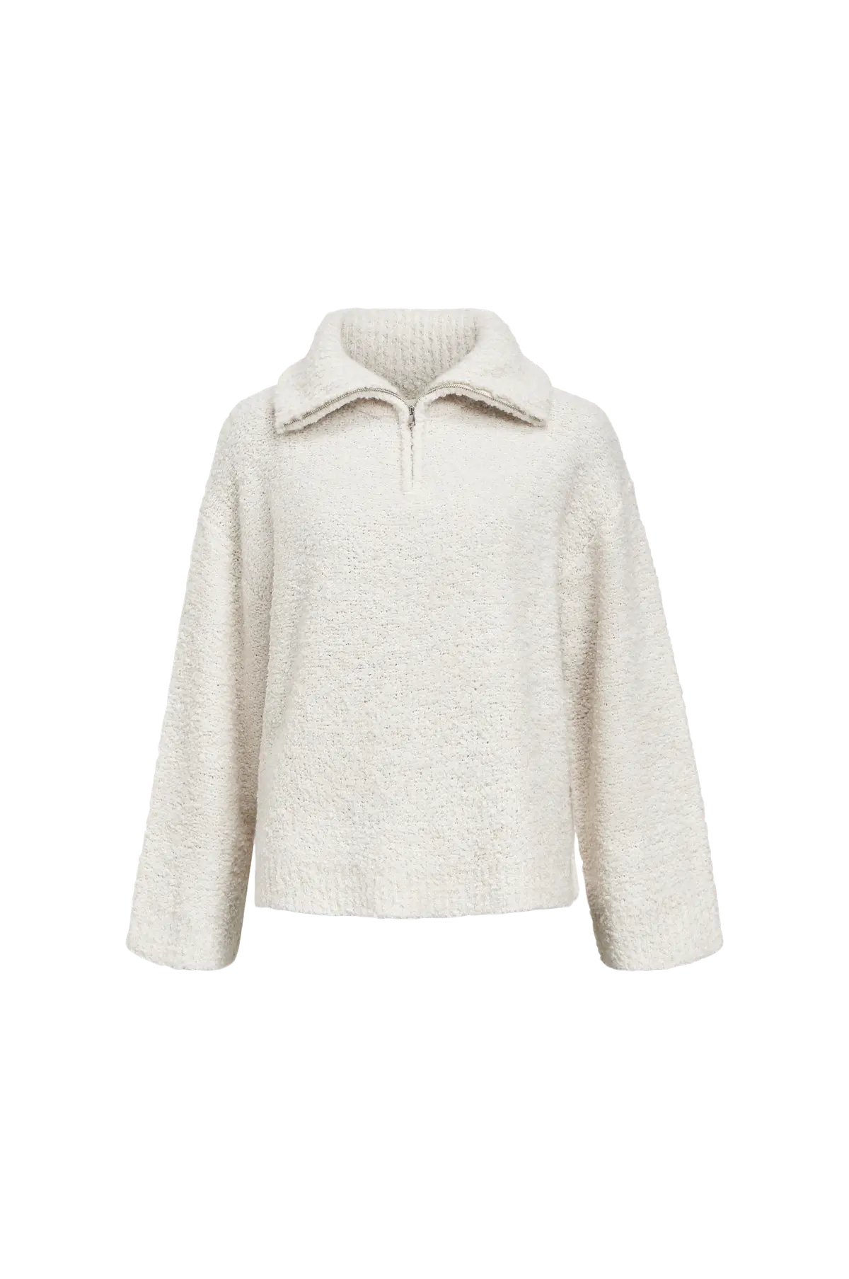 Genser objTolatya Knit LO L/S Pullover 135 White sand