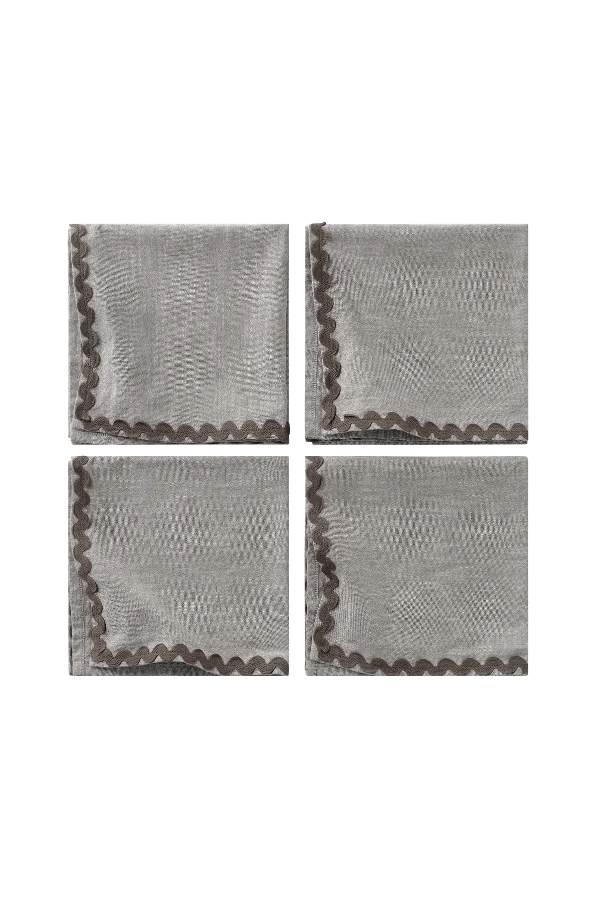 Servietter Ramona Uni Zigzag 4-pakning