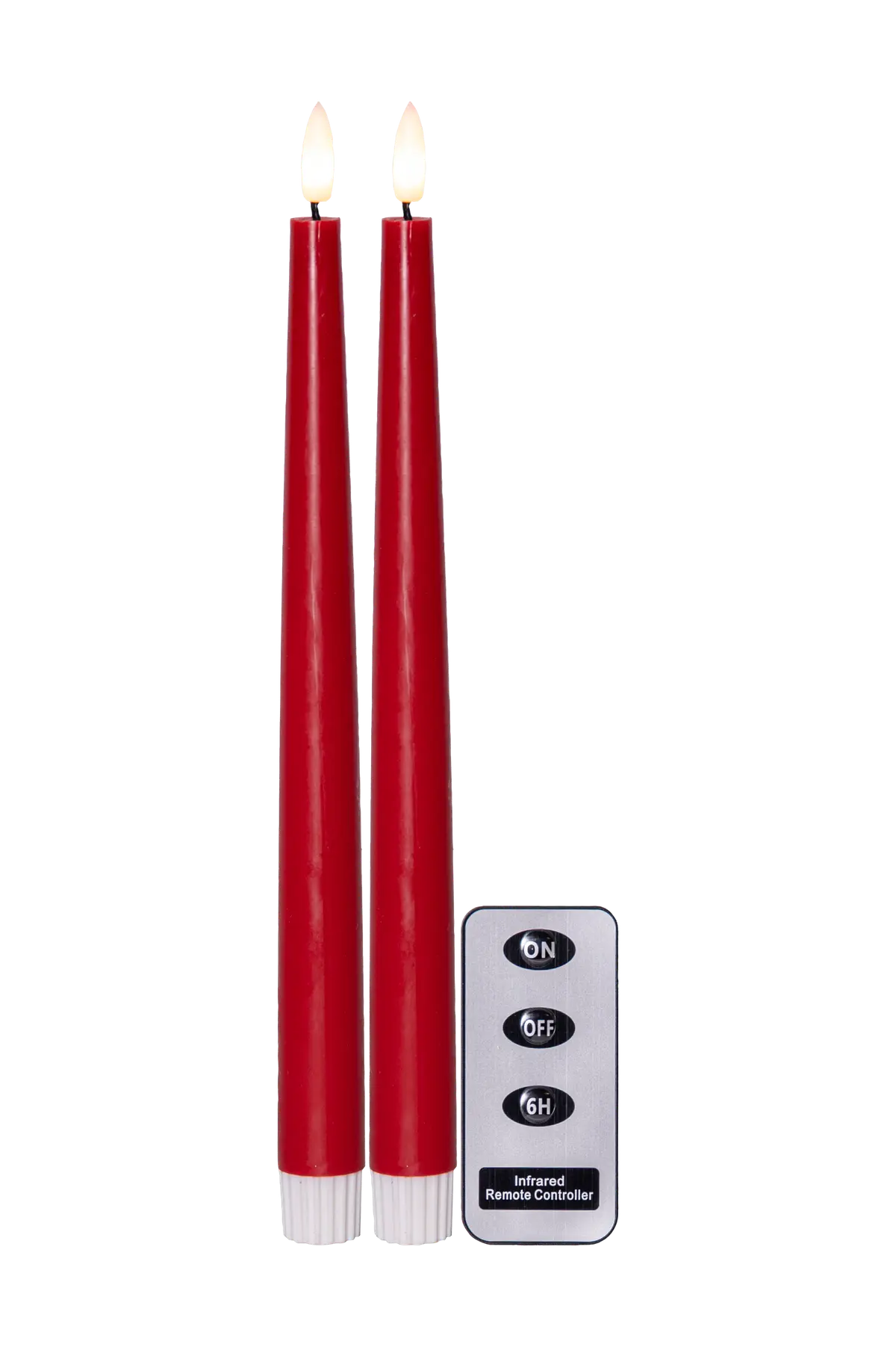 FLAMME SLIM batteridrevet lys 2-pakke 28 cm
