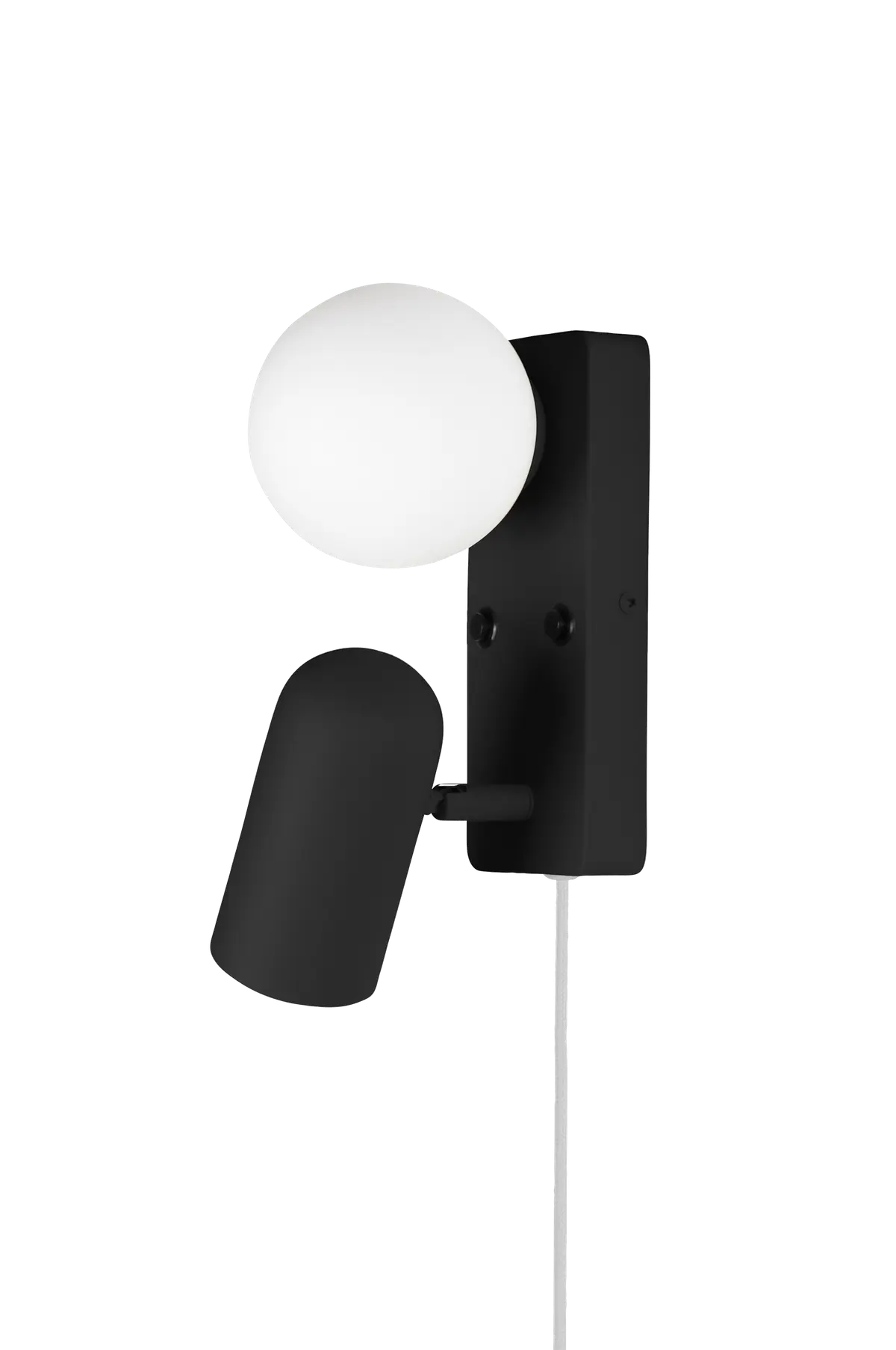 Vegglampe Doppio Svart