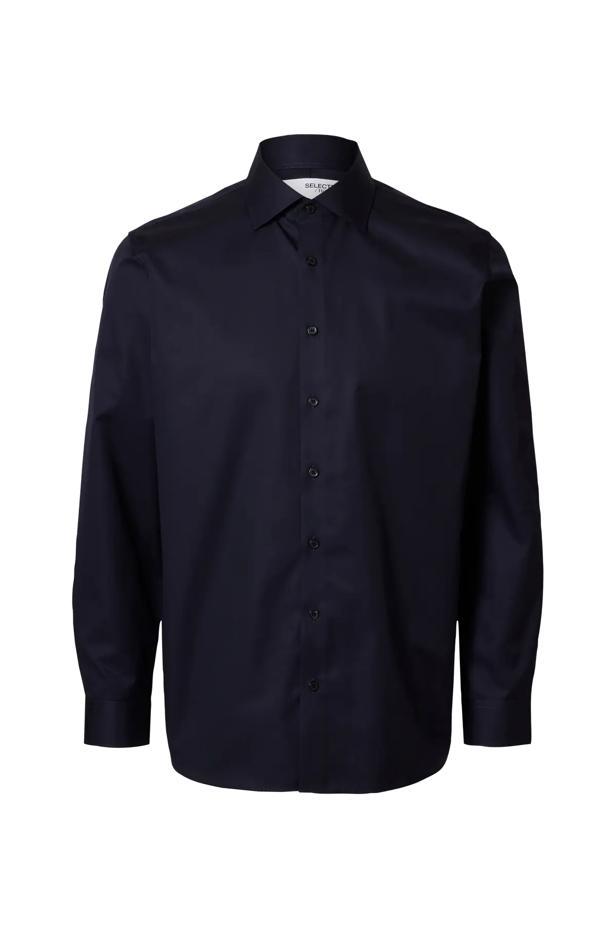 Skjorte slhReg-Ethan Shirt LS Spread Peacoat