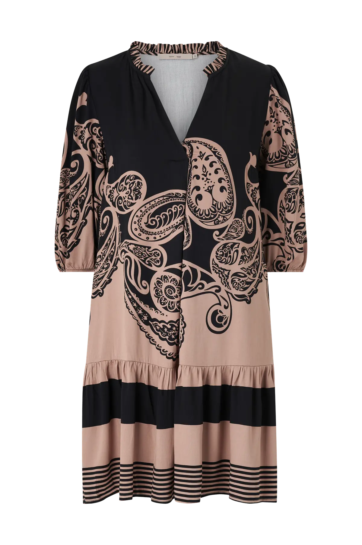 Kjole York Dress Black paisley