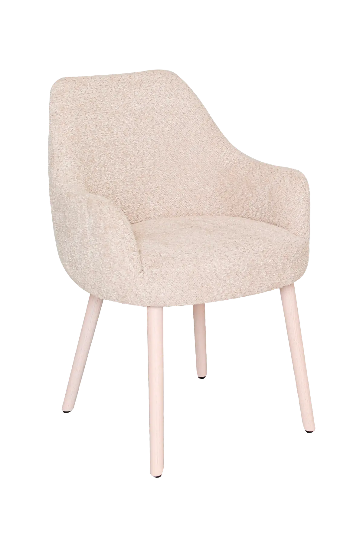 Spisestuestol Theo eik 2-pakning Beige