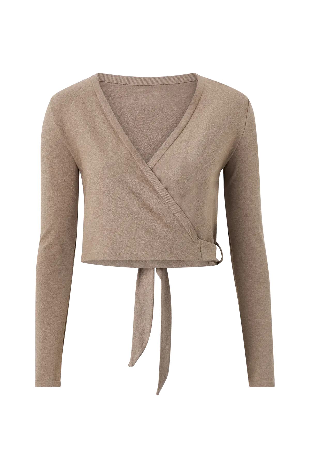 Topp Shape Seamless Wrap Long Sleeve Espresso melange