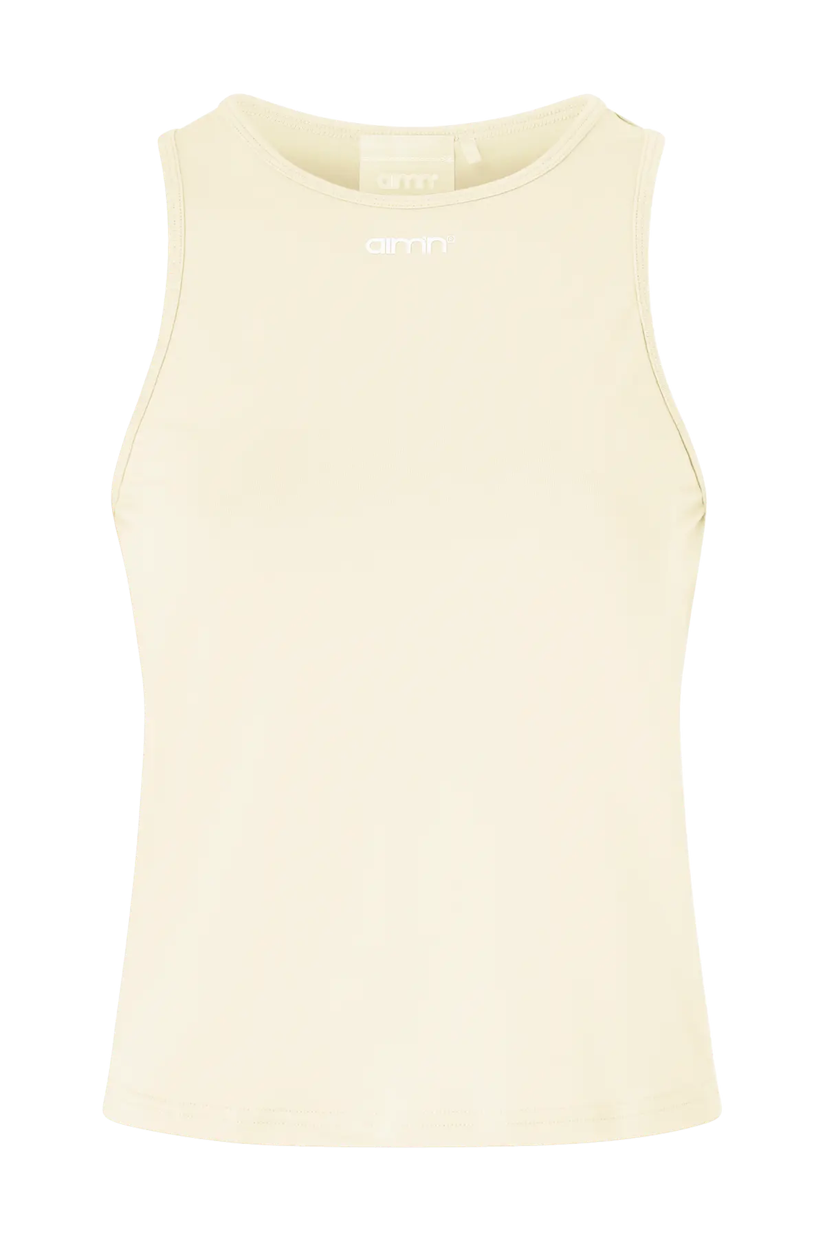 Treningstopp Soft Basic Singlet Lemon White