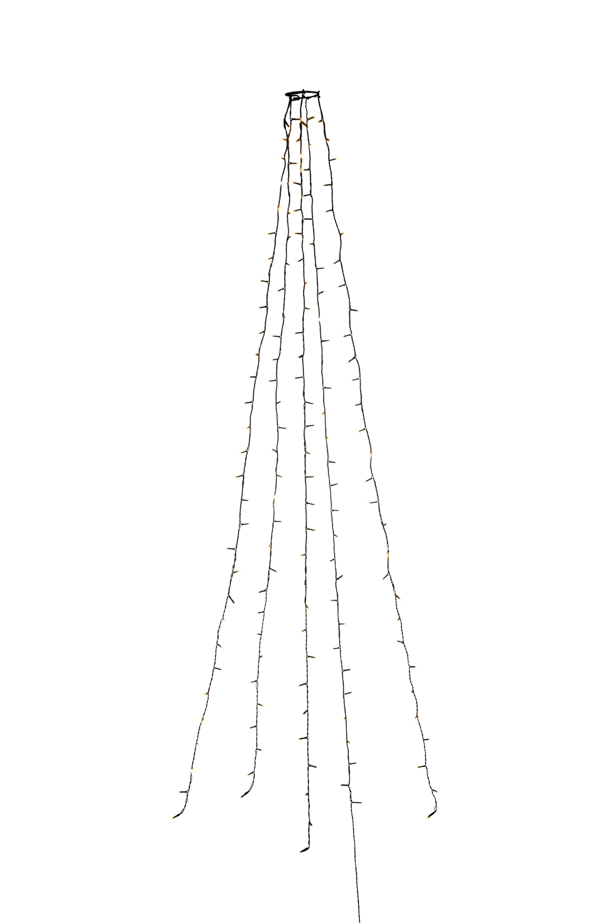 Juletrebelysningssett LED 180cm Grønn