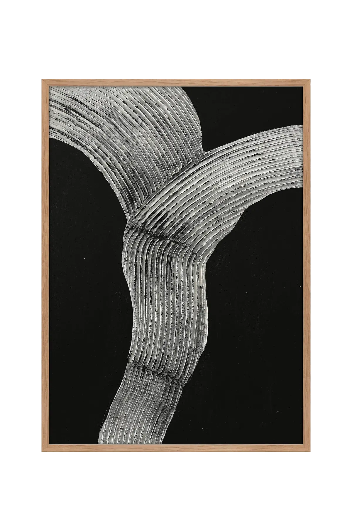 Raw Shape 2 / 50x70 Cm / Eik ramme