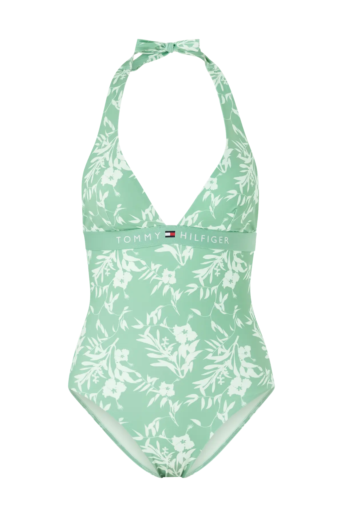 Badedrakt Halter One Piece RP Print Floral Tropic Aop Fort Green