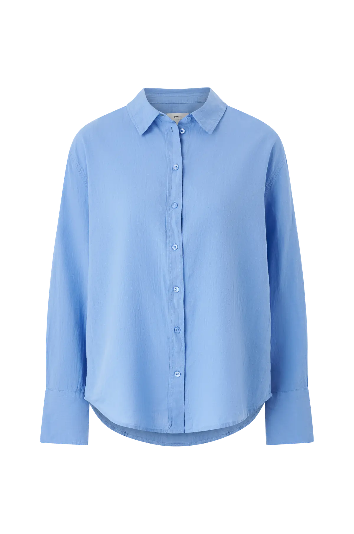Linskjorte Linen Blend Shirt Lt blue