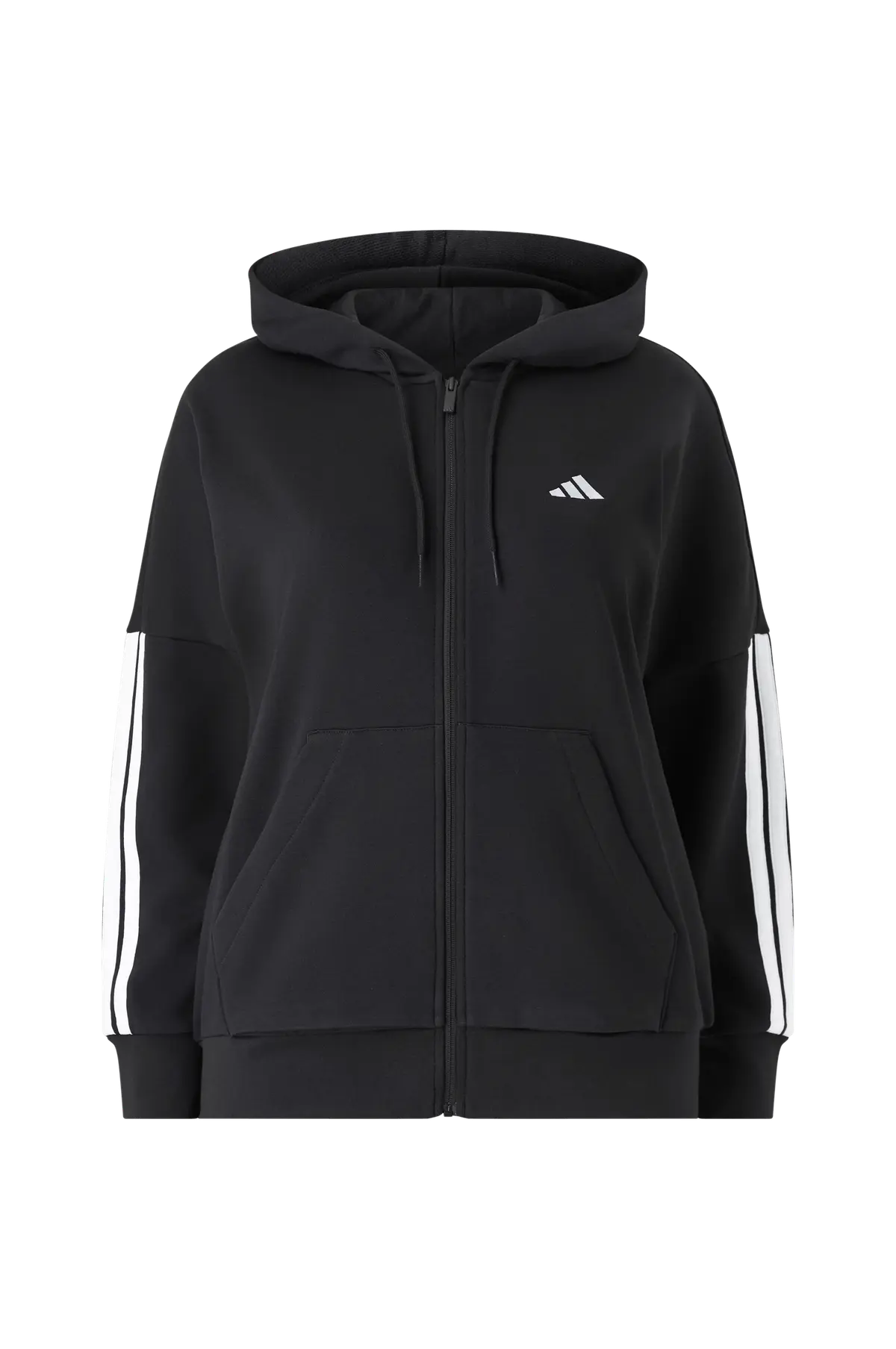 Hettegenser W 3S FL FZ Inc Black/white