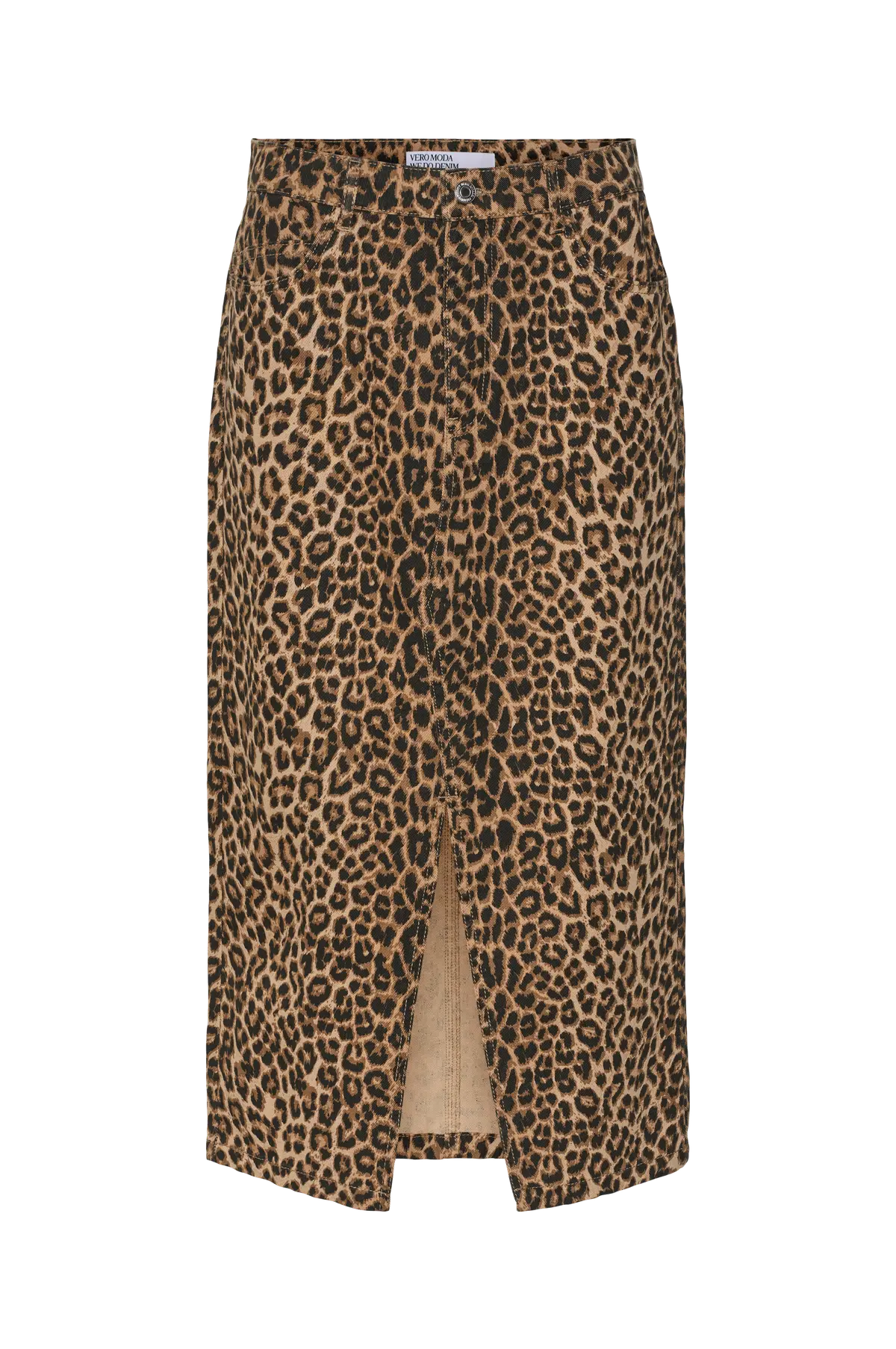 Skjørt vmVeri HR Calf Denim Skirt Silver mink