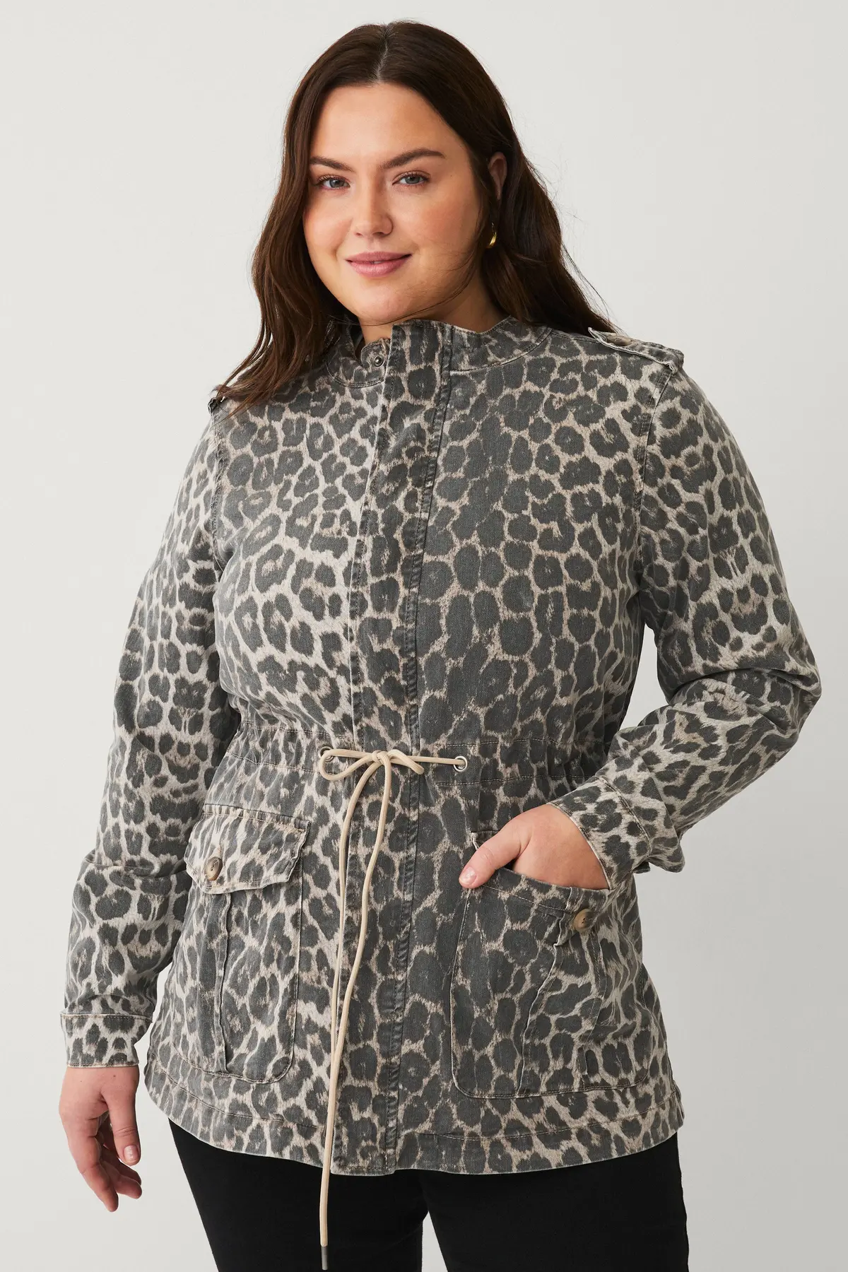 Jakke jSea L/S Indoor Jacket Washed Leo