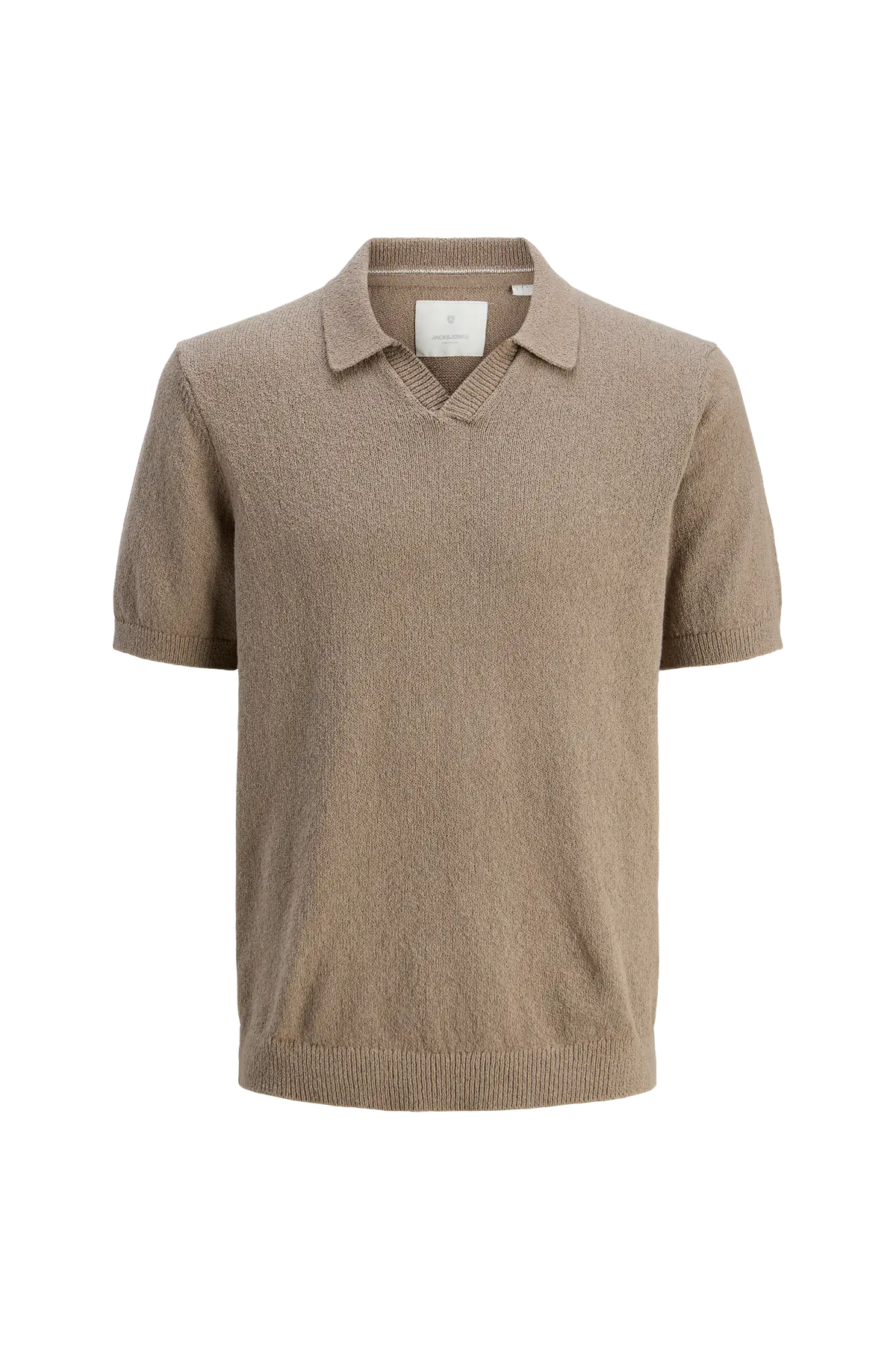 Genser jprcCwilder Knit Split Neck Greige