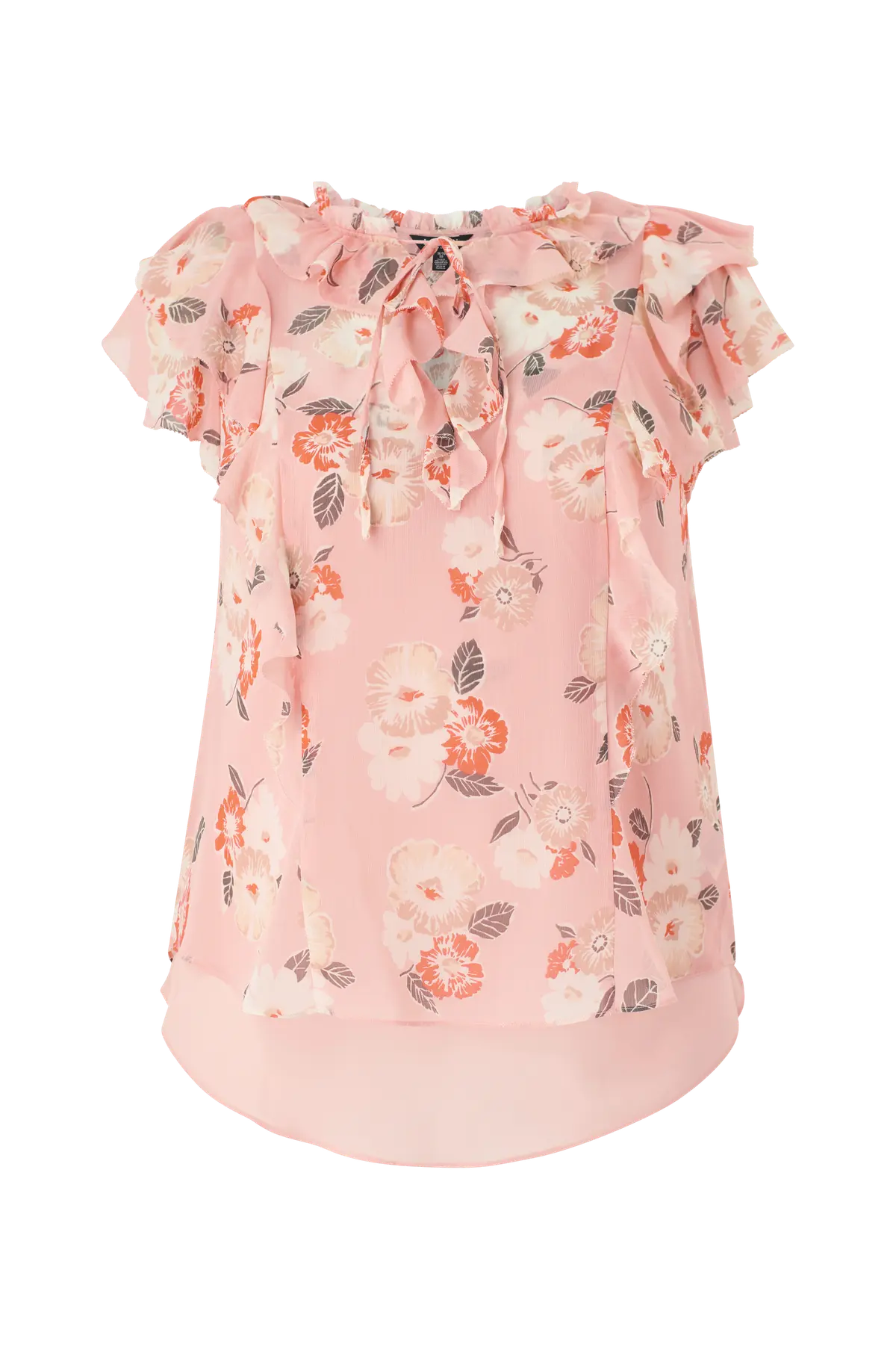 Bluse Poly Crinkle Ggt 58-Top Pink multi