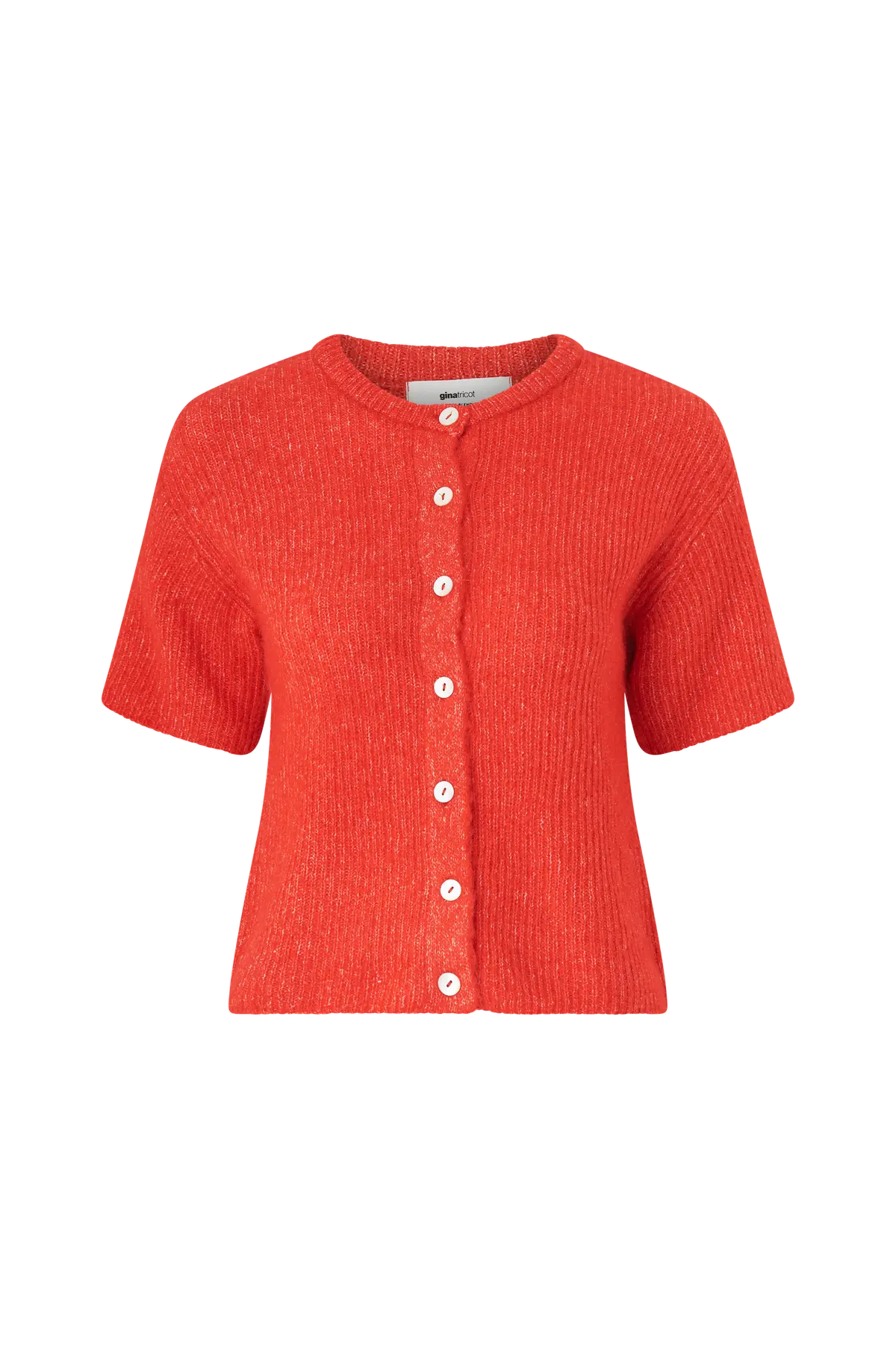 Kardigan Short Sleeve Knitted Cardigan High risk red (3772)