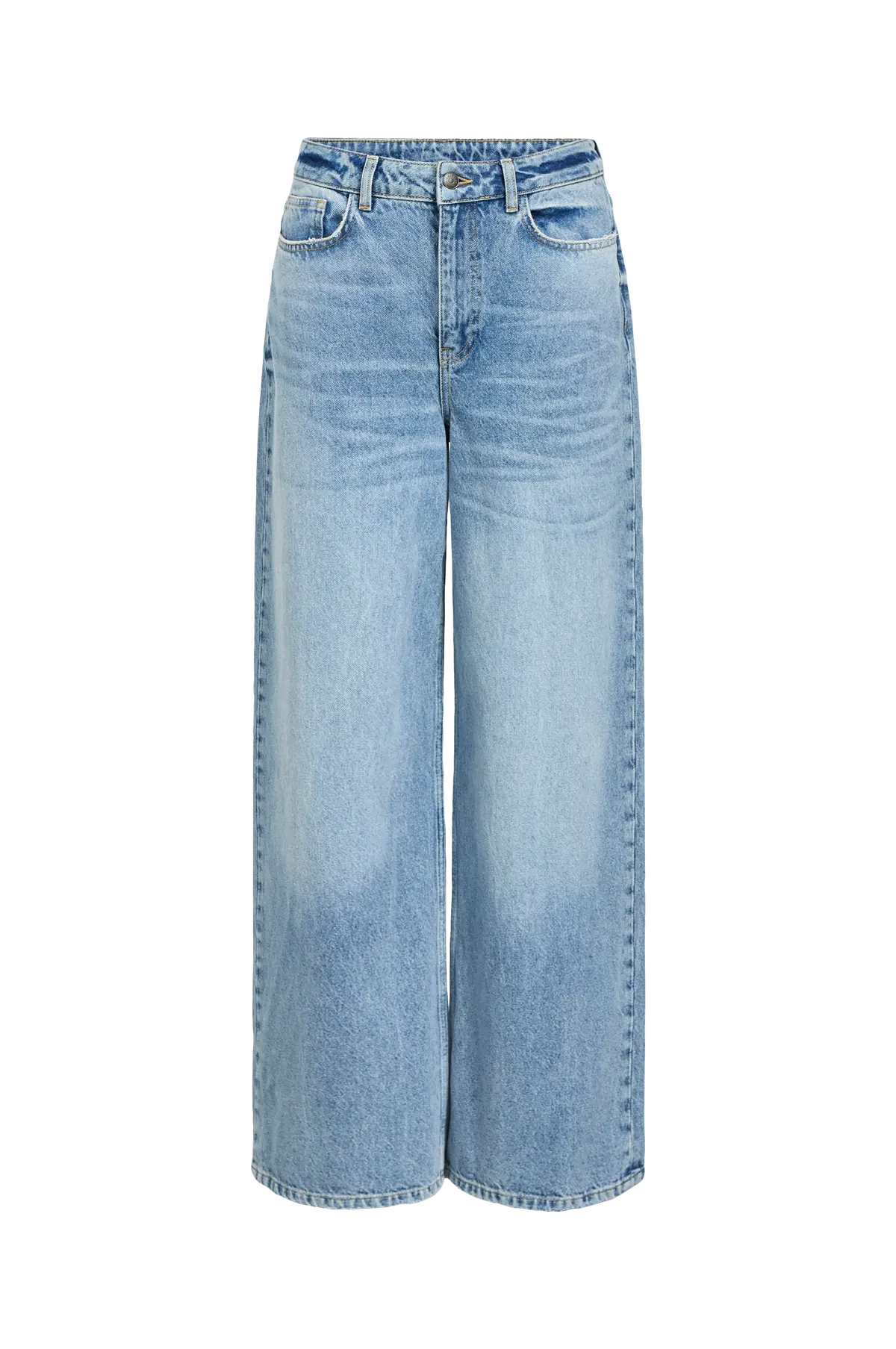 Jeans objNia Beate HW Medium blue denim