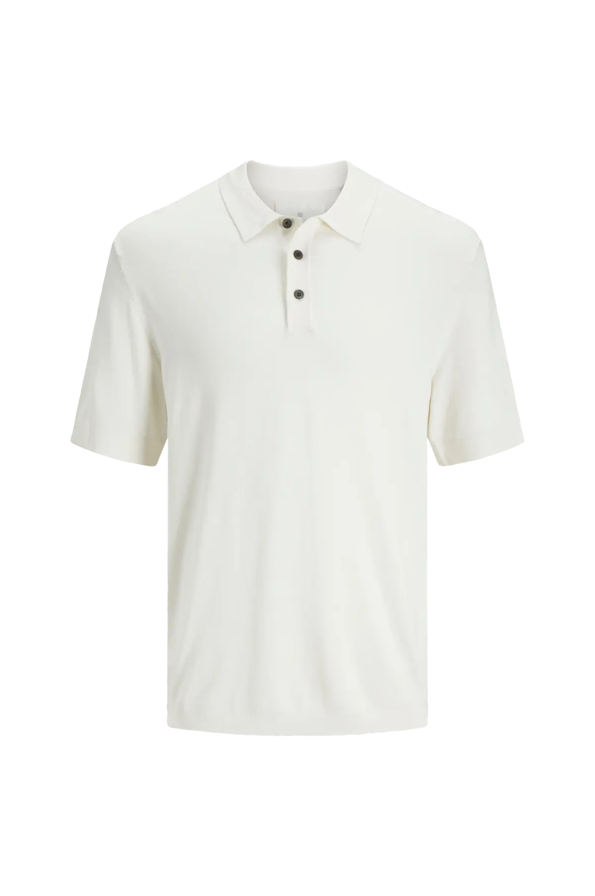 Genser jprccWilliam Knit Polo SS Cloud dancer