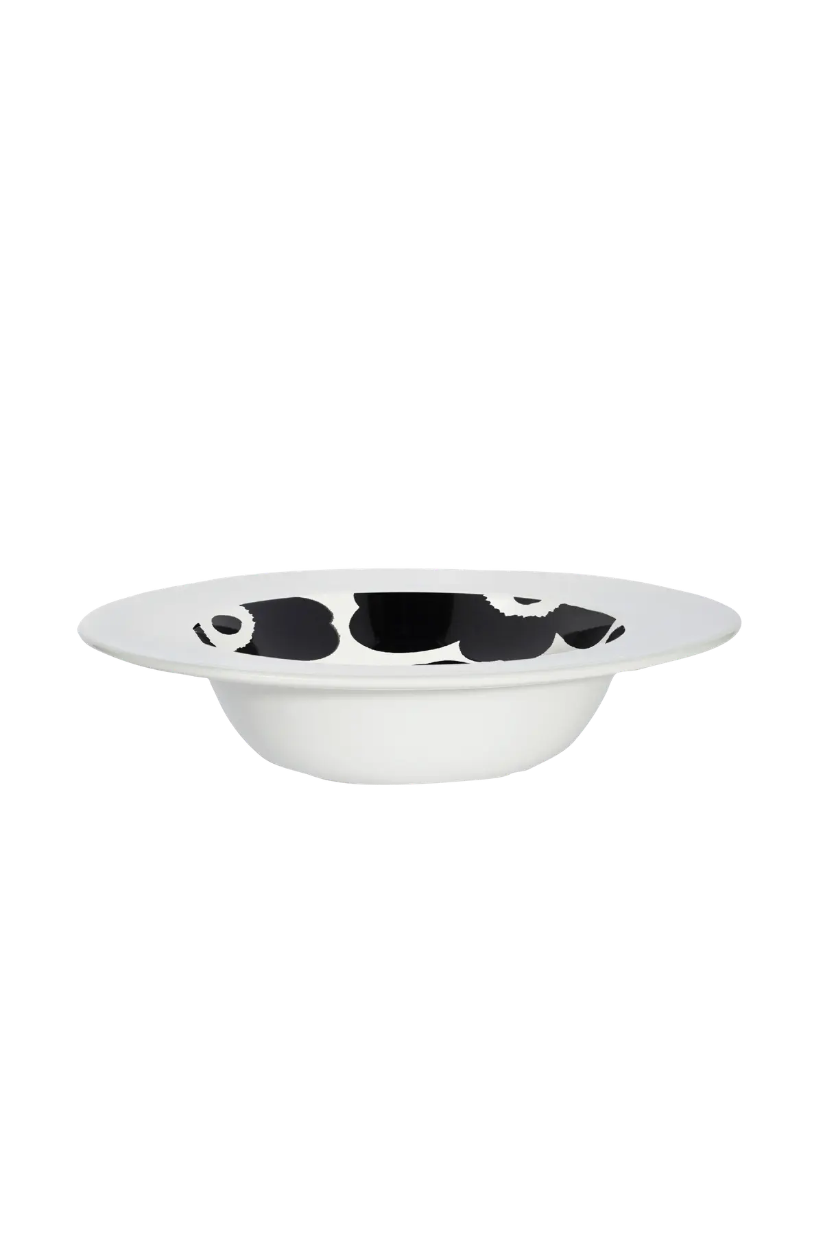 Suppetallerken Unikko 20 cm Hvit, svart