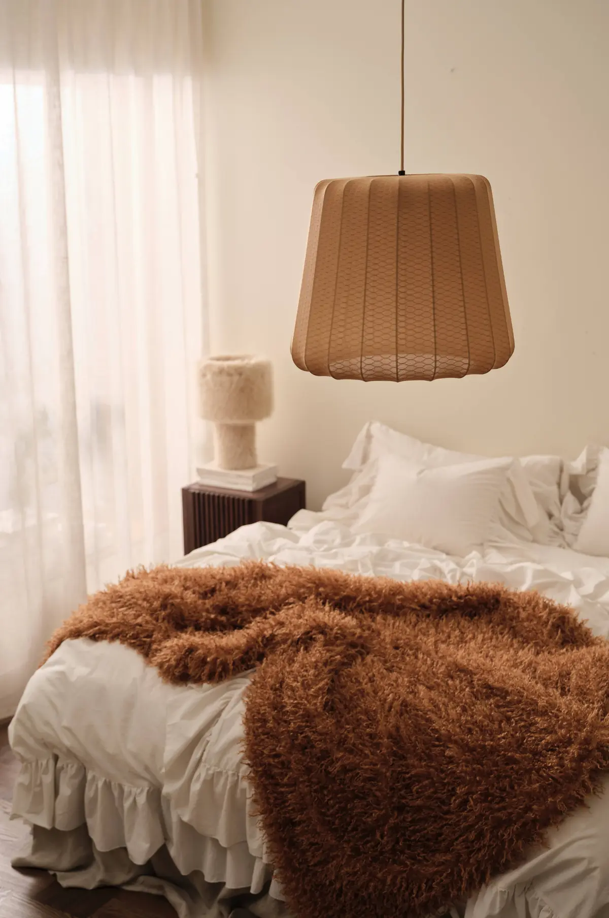 Taklampe Melina Ø 50 cm Brun