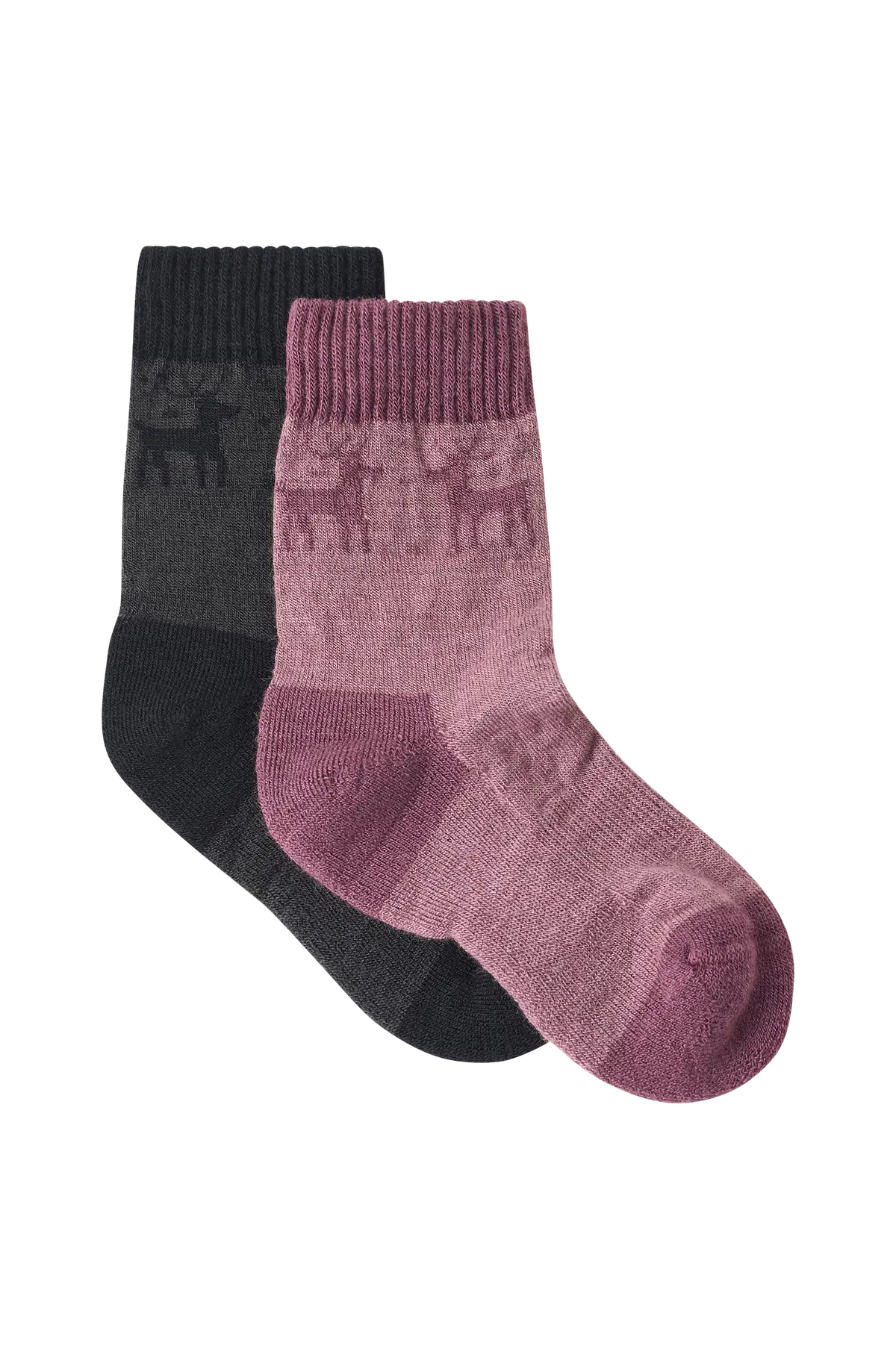 Sokker Traska Wool 2-pakning Anthr/Rose