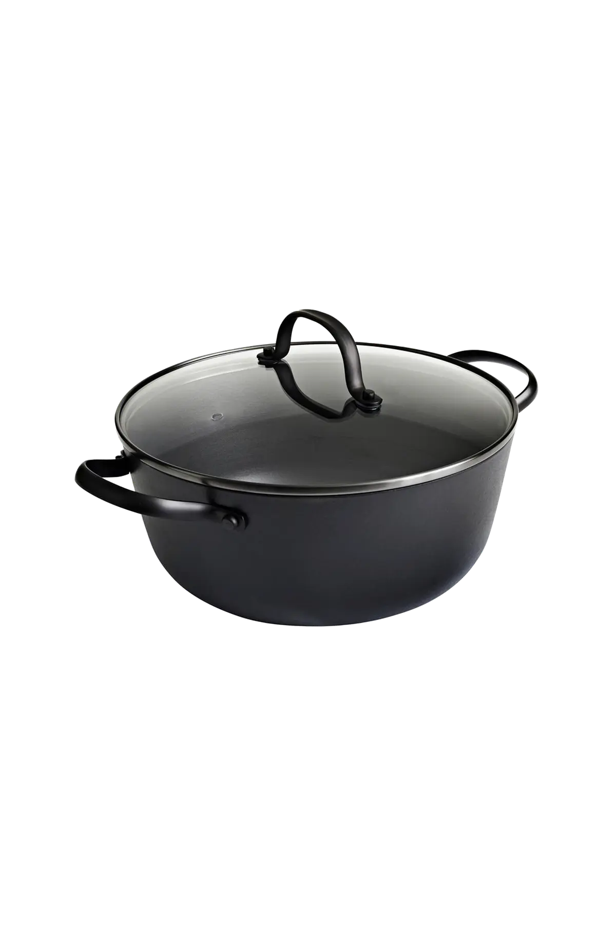 Gryte Lightweight Cast Iron med keramisk overflate, Honeycomb, 24 cm Svart