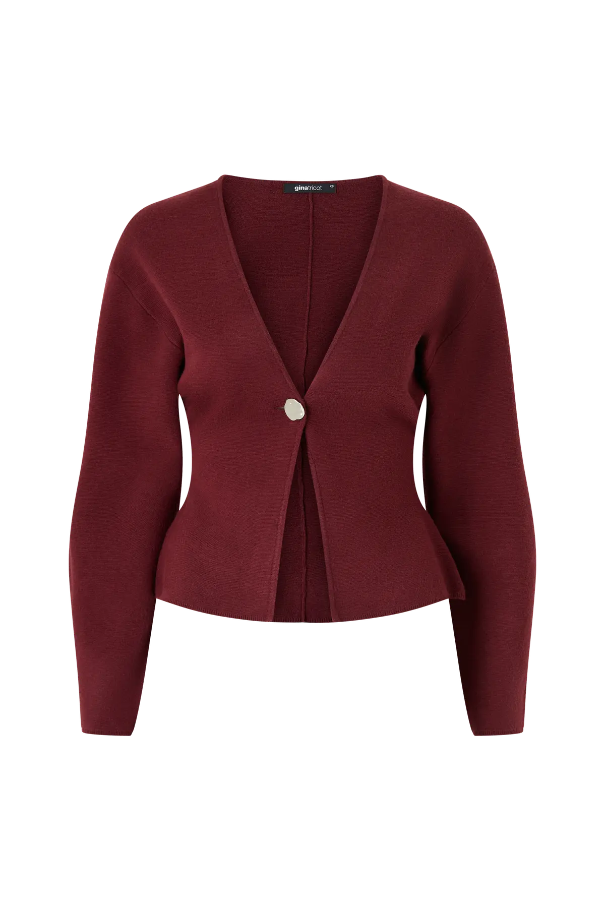 Kardigan Shaped Knitted Tawny port