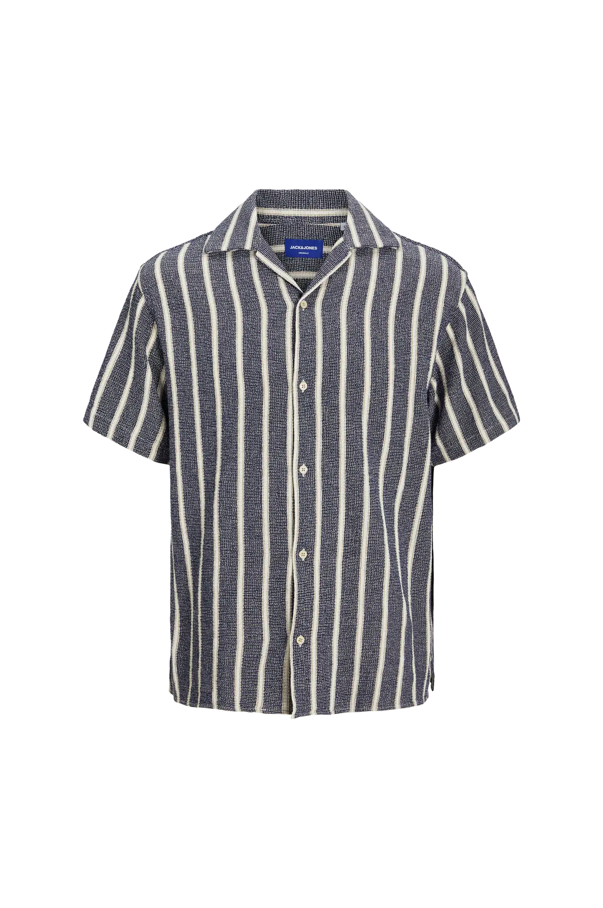 Skjorte jorCoba Stripe Resort Shirt SS Jnr Ocean cavern