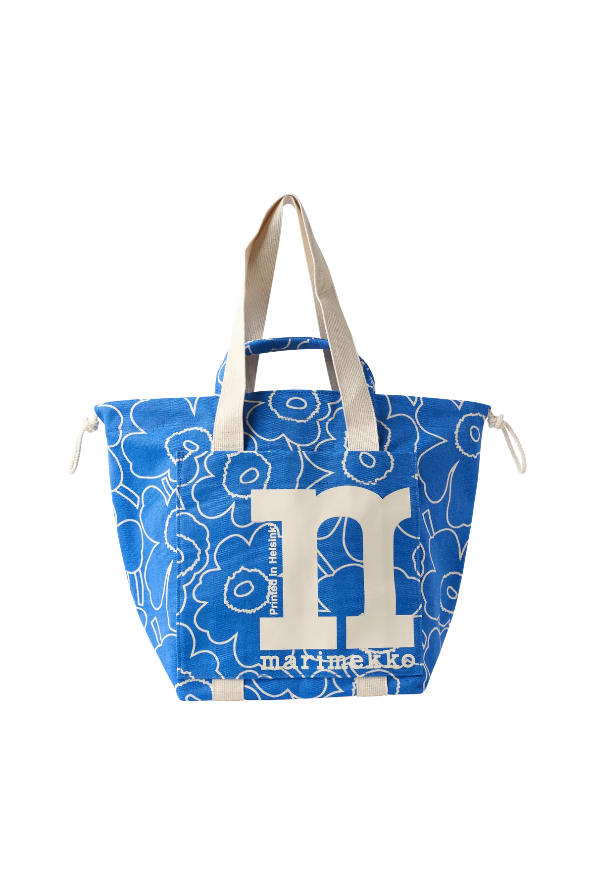 Mono City Tote Piirto Unikko blå, off white