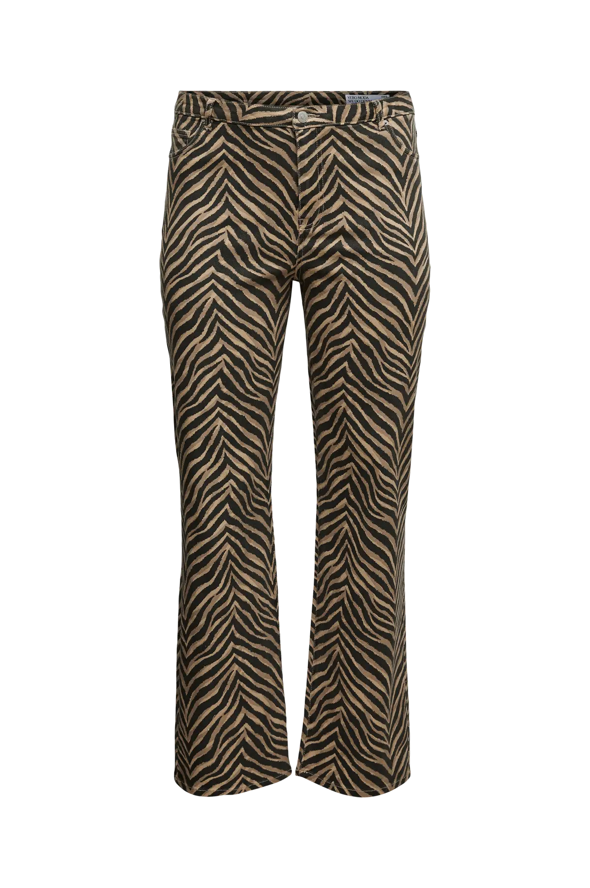 Jeans vmcTessa HR Wide Stretch Aop Silver mink