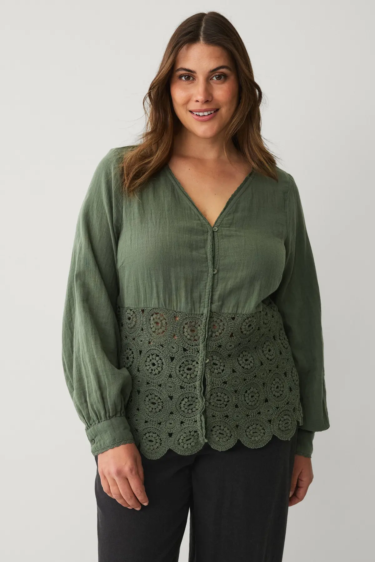 Bluse moOlivia L/S Thyme