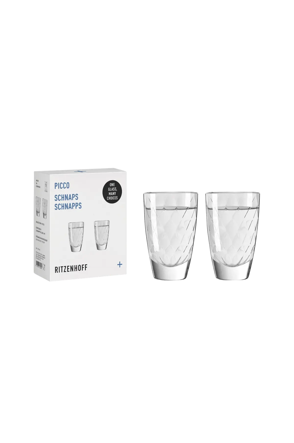 Shotglass Picco 2-p Tranparent