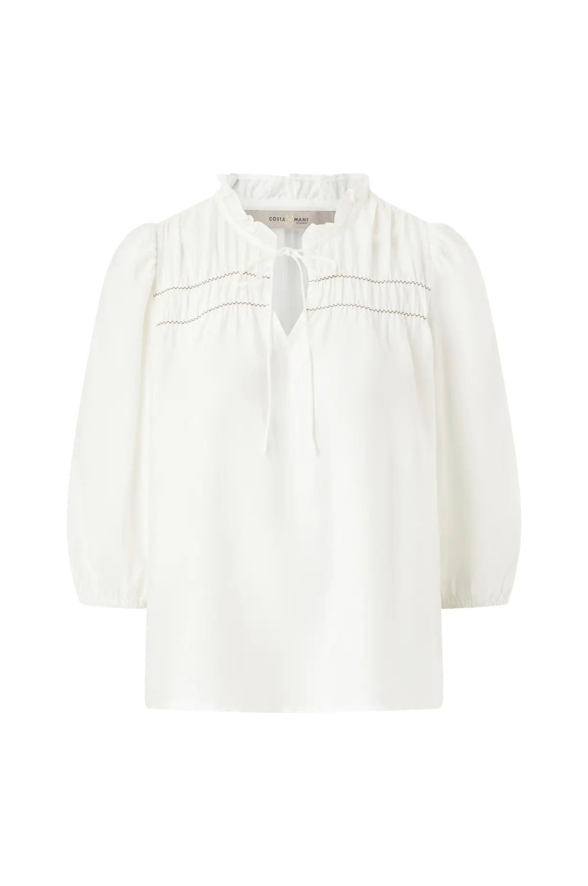Bluse Barbel Blouse Whisper White/Taupe