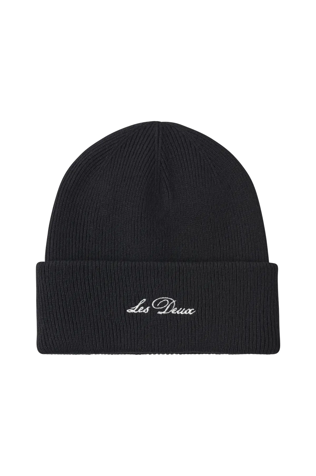 Lue Wayne Embroidered Beanie Black