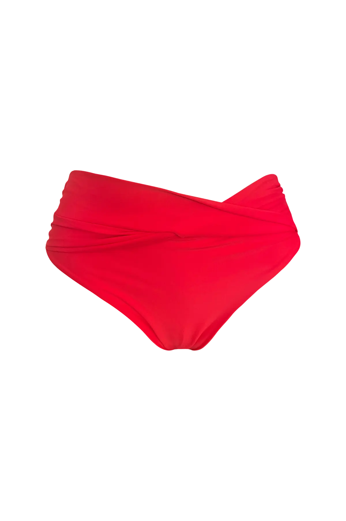 Bikinitruser Exotiq amalfi mid rise front twist bottom Red butterfly