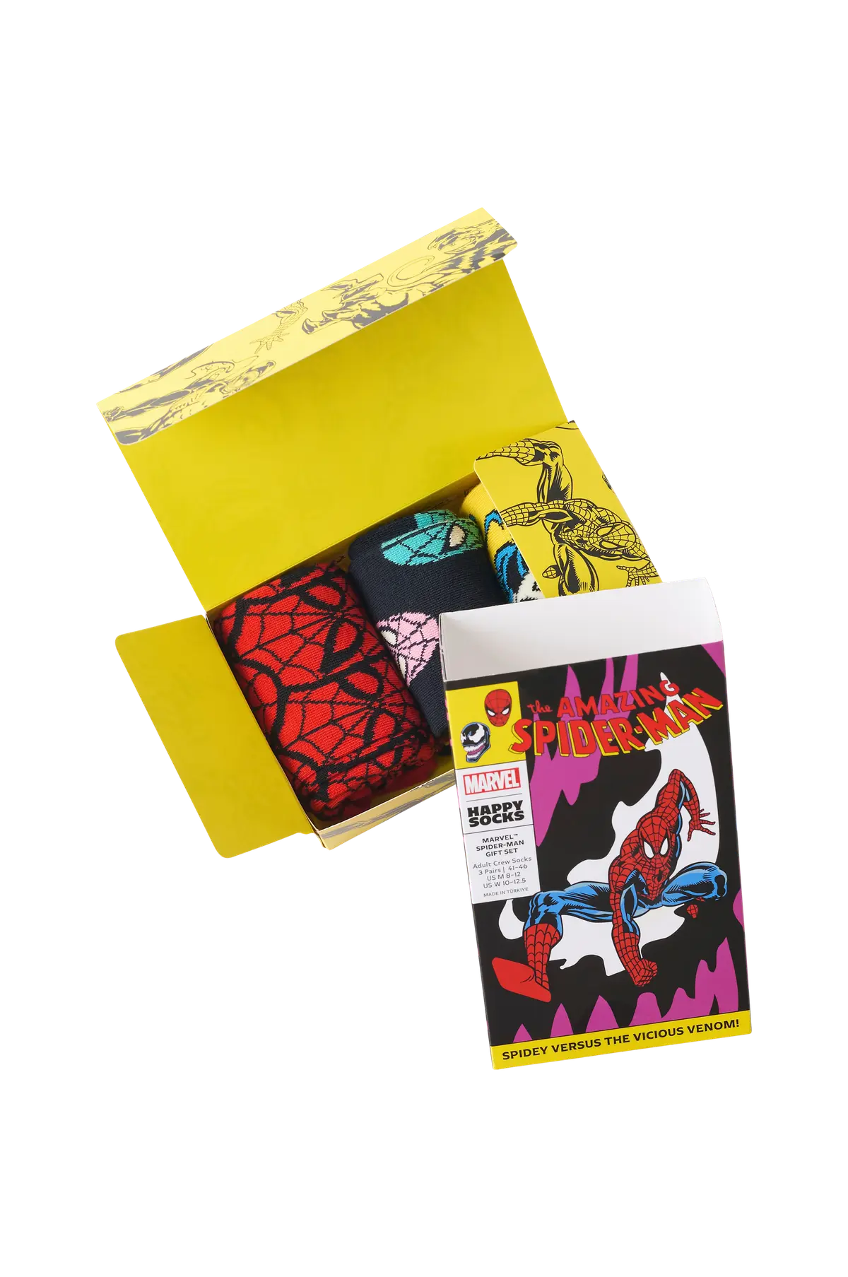 Sokker MARVEL™ Spider-Man Gift Set 3-pakning Purple