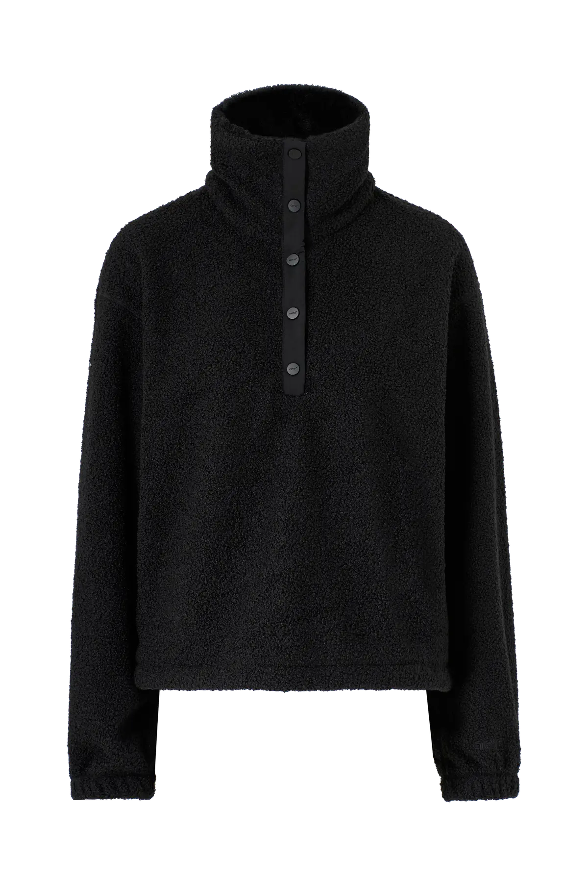 Pullover Polar Fleece Long Sleeve Black