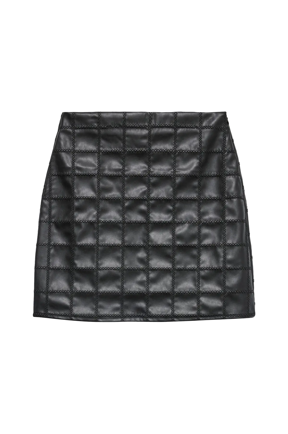 Skjørt vmHonor PU HW Short Black