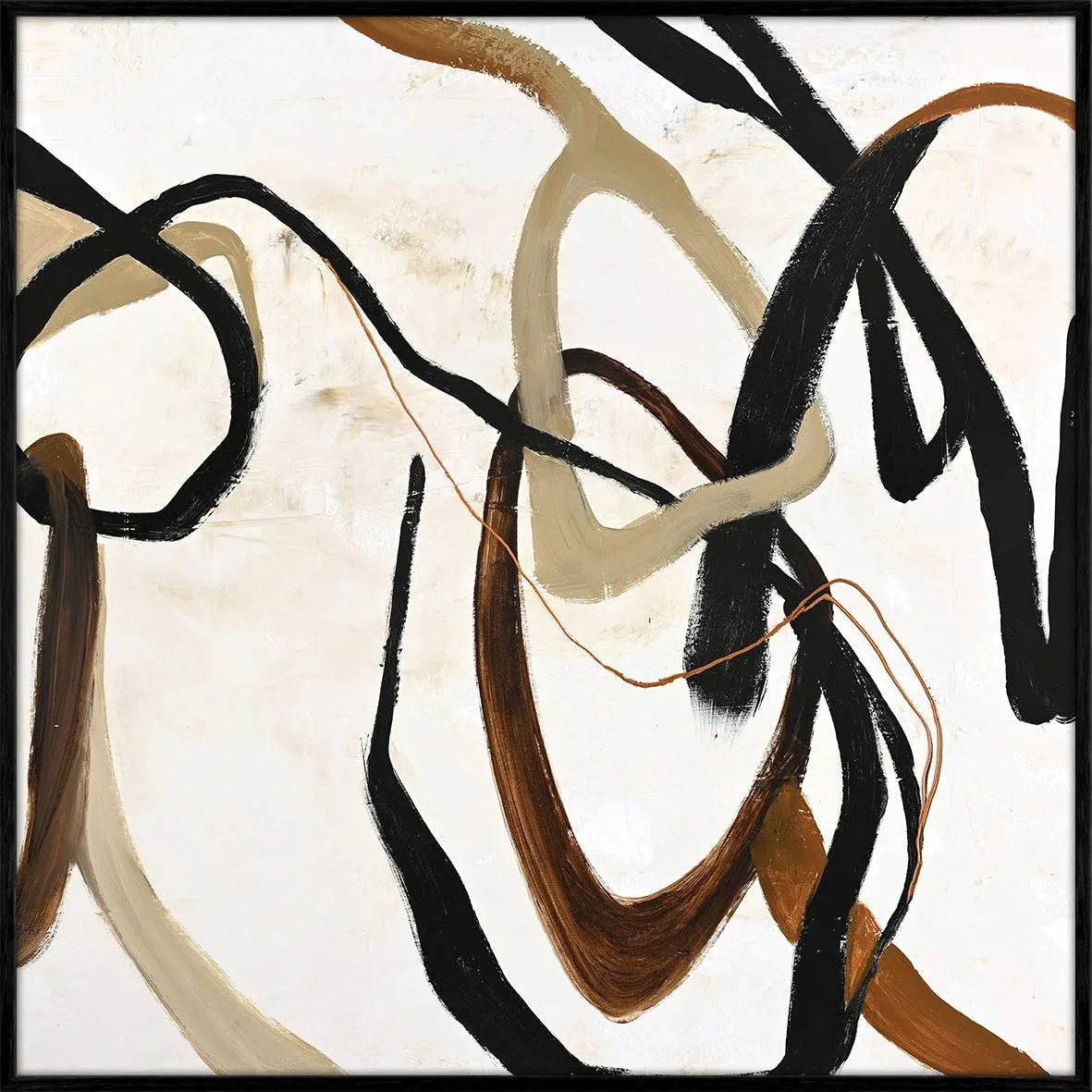 Design Painting / Once Again / 100x100 Cm / Svart ramme