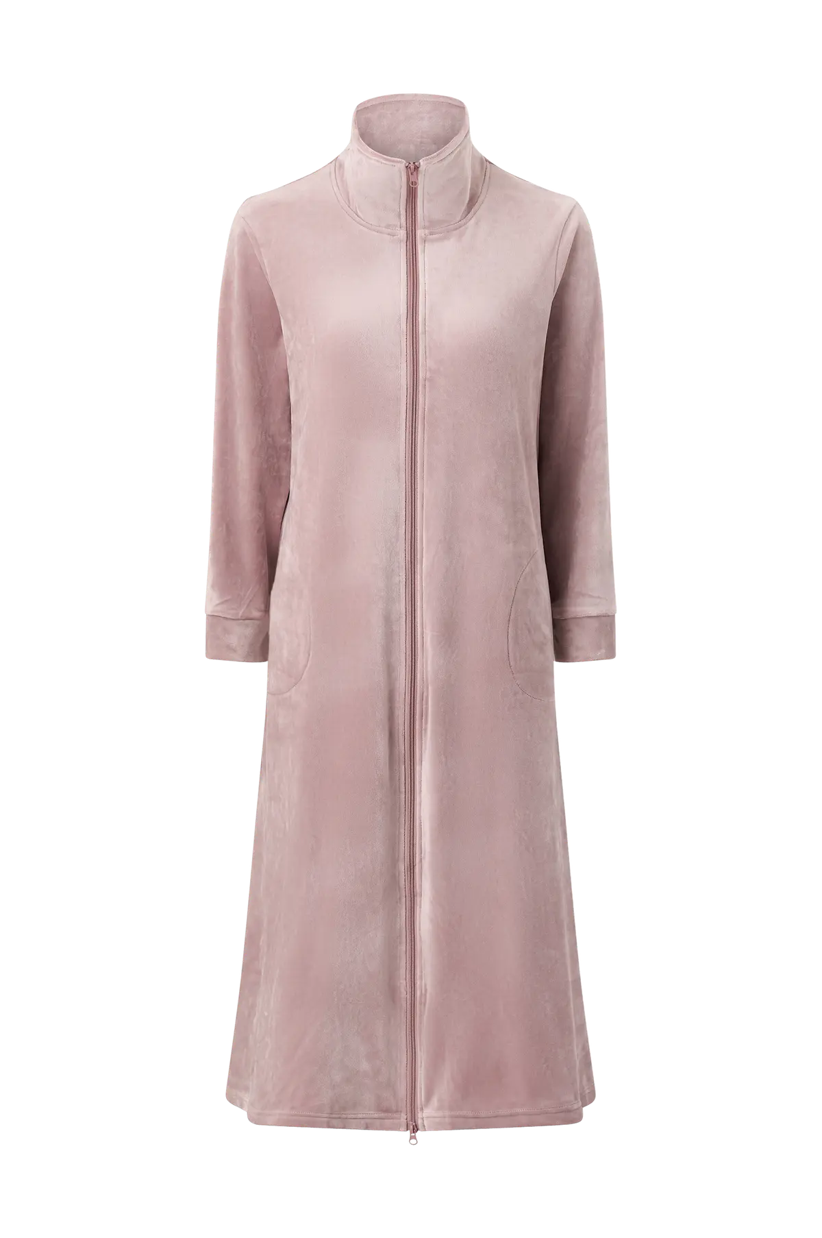 Koselig kjole Velour Fleece Robe Light heather
