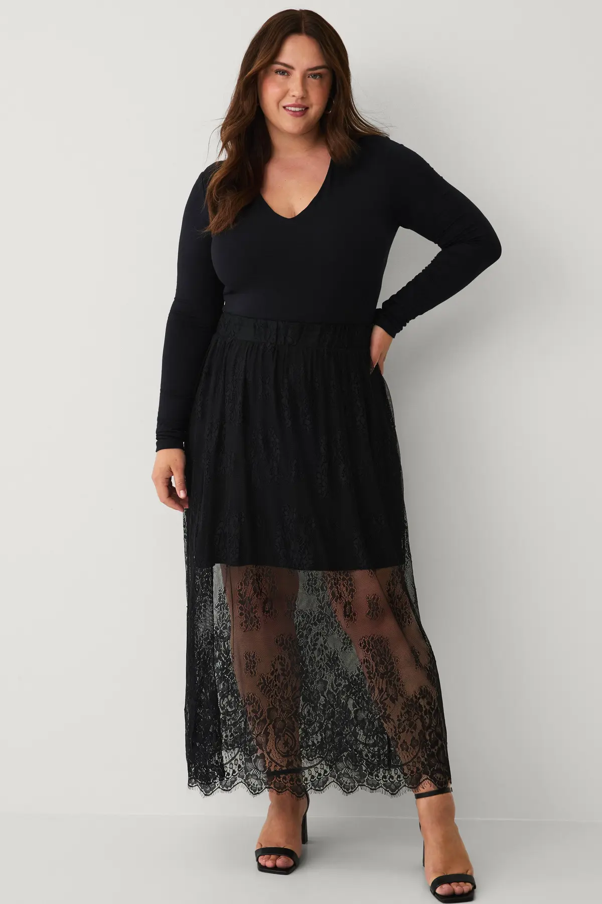 Maxi skjørt miLovia, Maxi Skirt Black