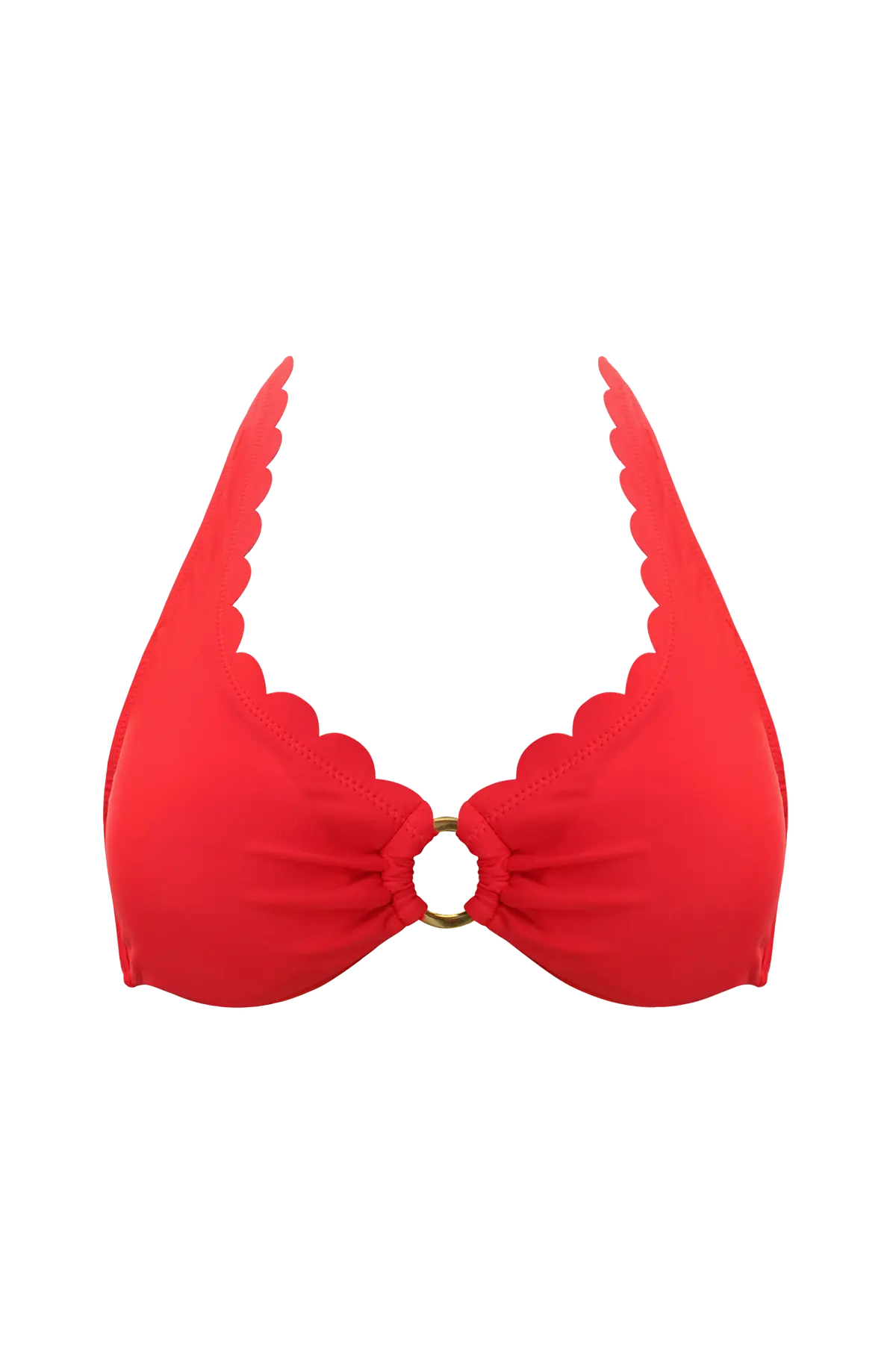 Bikini BH New Venus Scallop UW Halter Top Venus red
