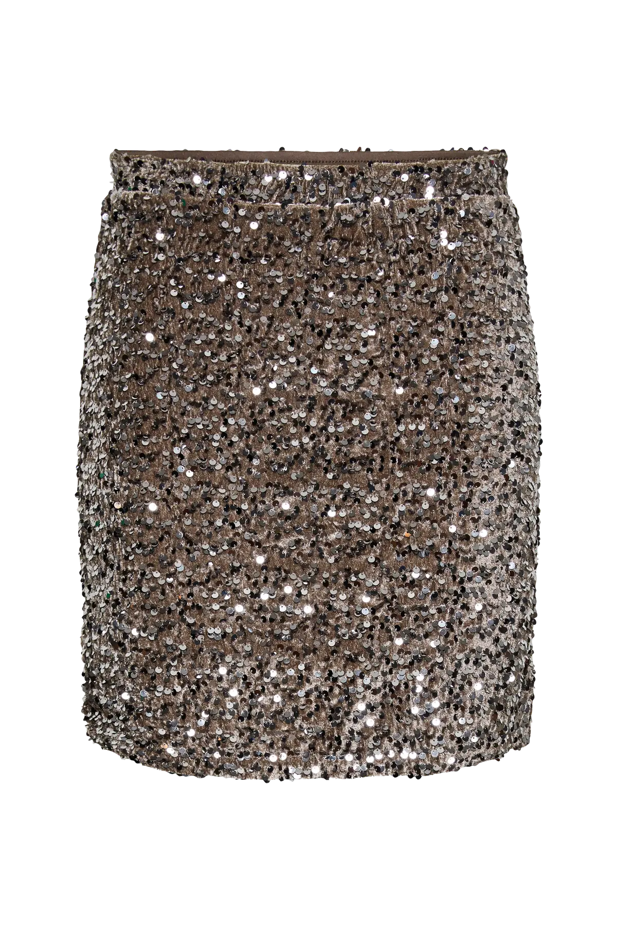 Paljettskjørt pcKam HW New Short Morel
