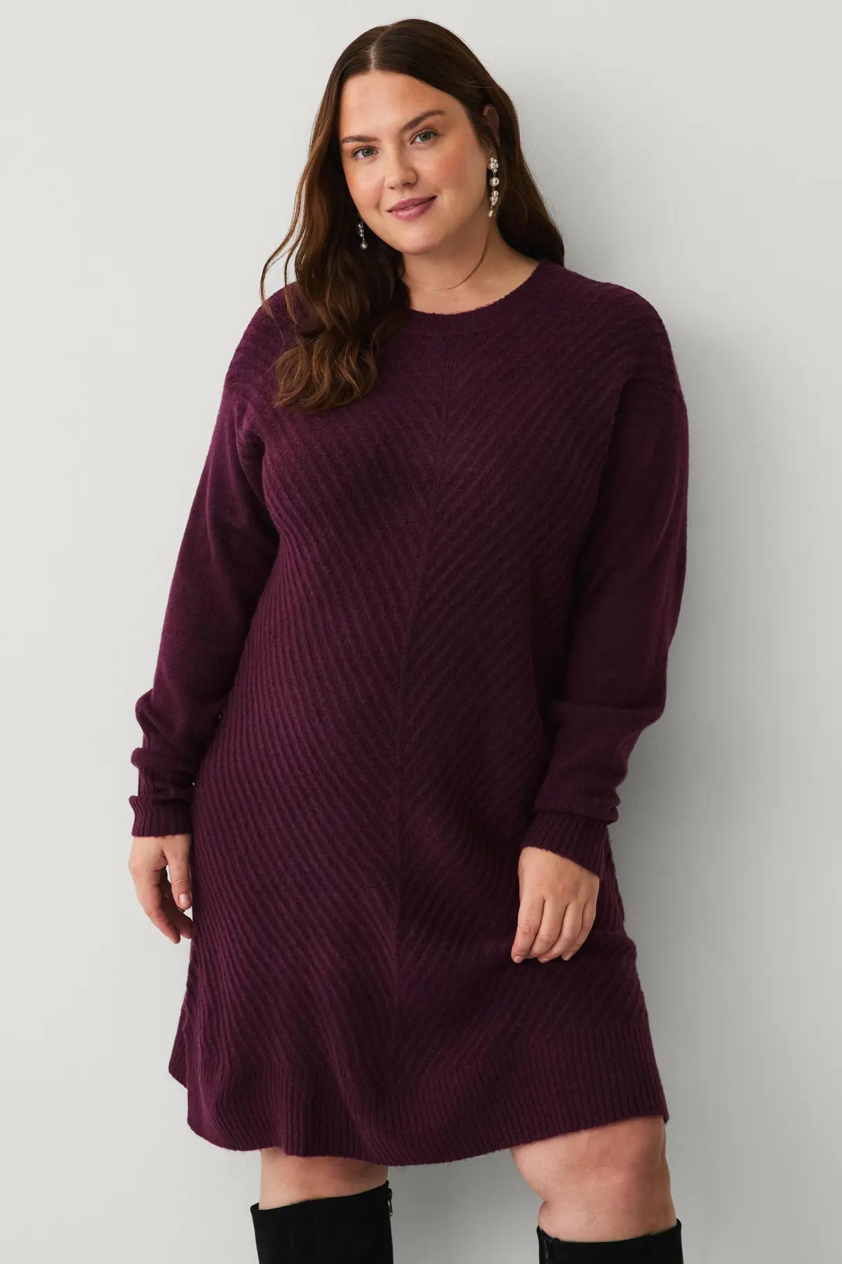 Kjole mZiggi L/S Potent purple mel.