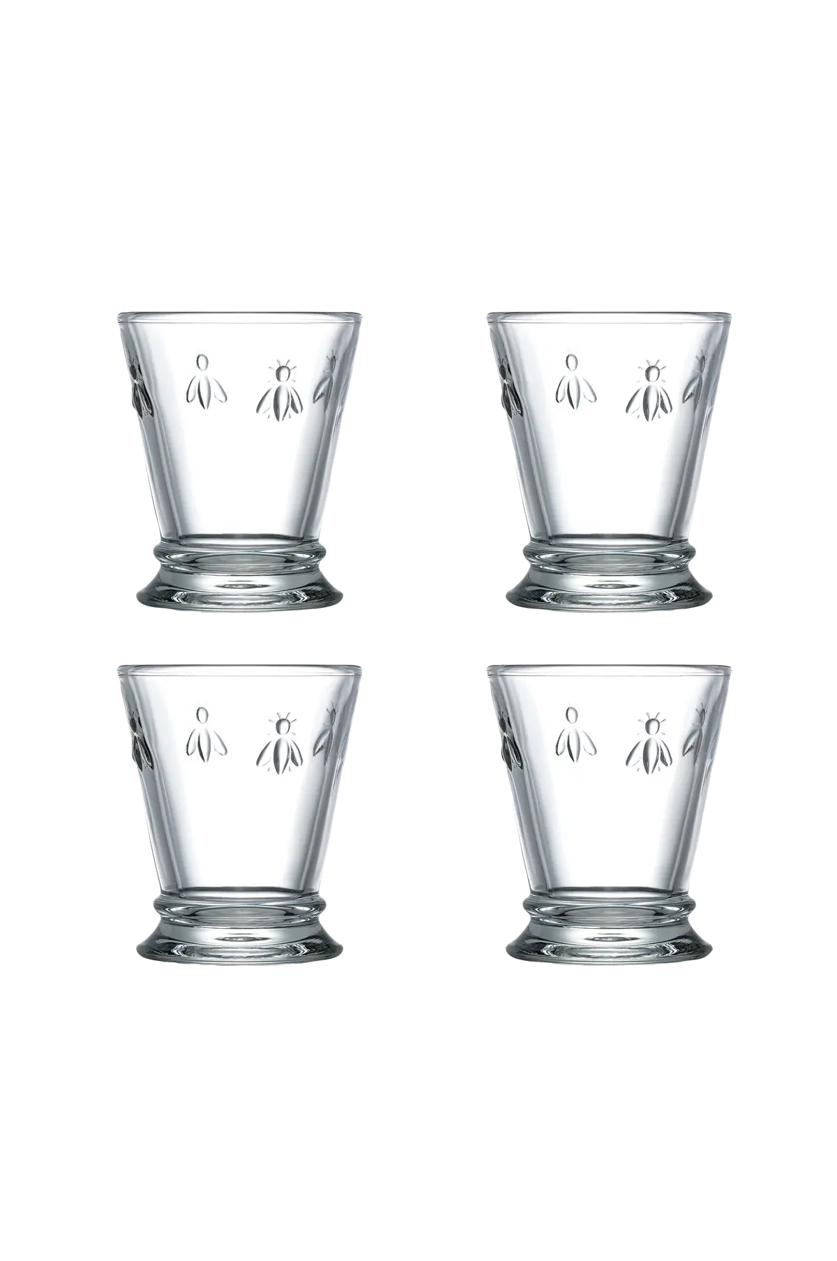 Vannglass Abeille Sett med 4 glass La Rochere