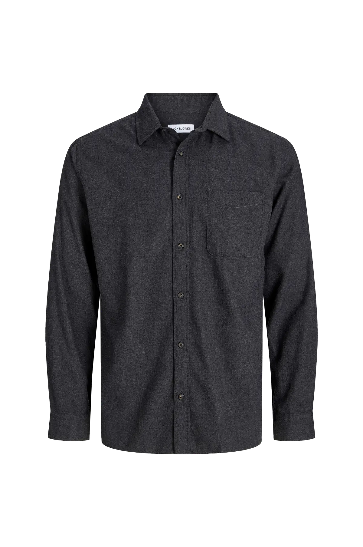 Skjorte jjeClassic Melange Shirt L/S Dark grey melange