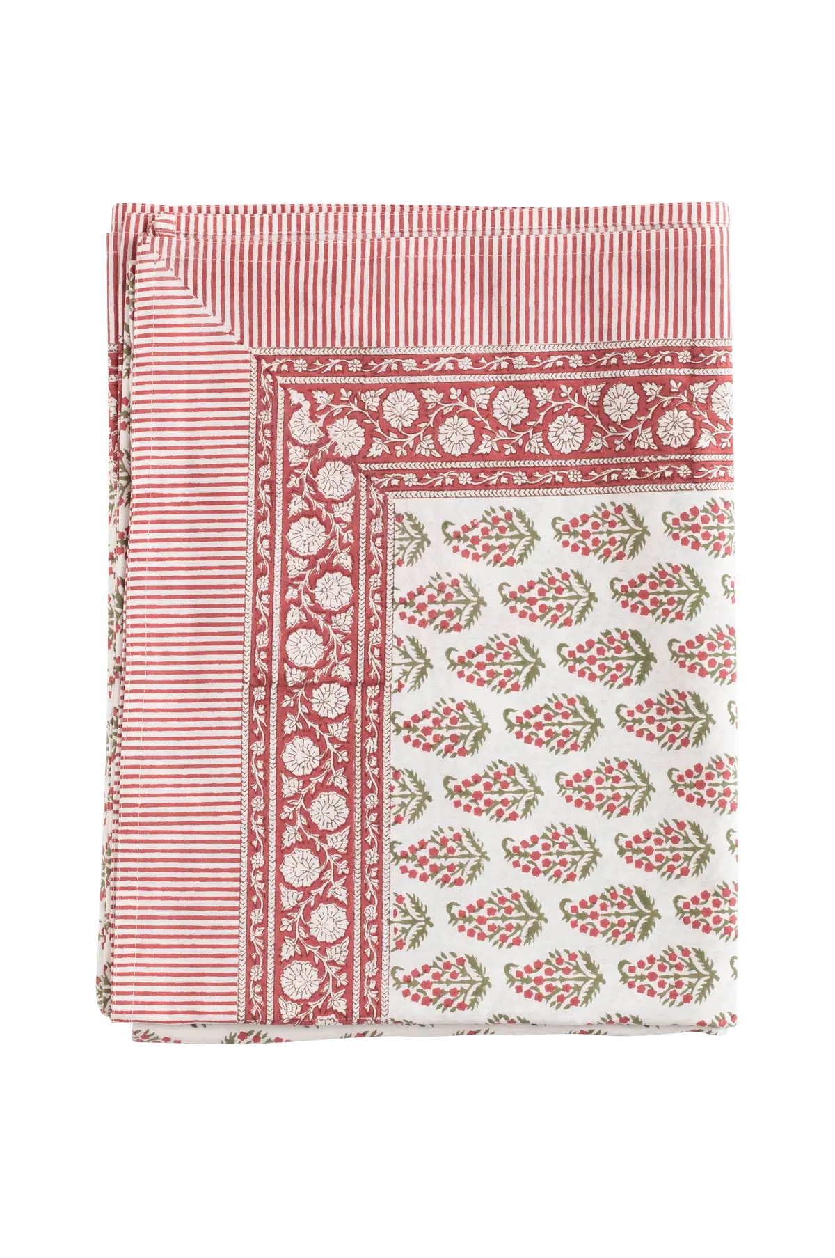 Bordduk Persian Paisley Rød, grønn og hvit
