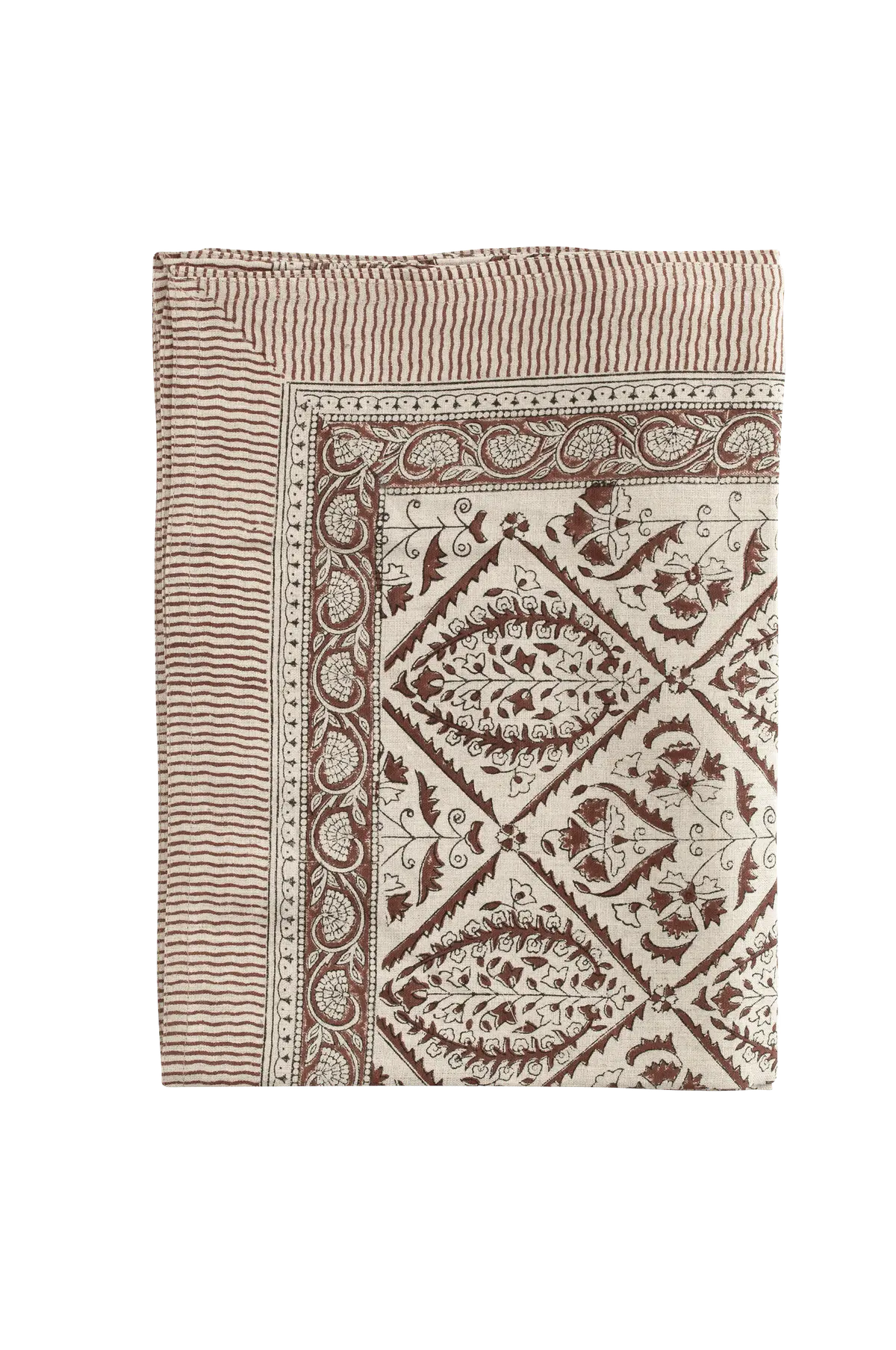 Bordduk i lin Jaipur Brun