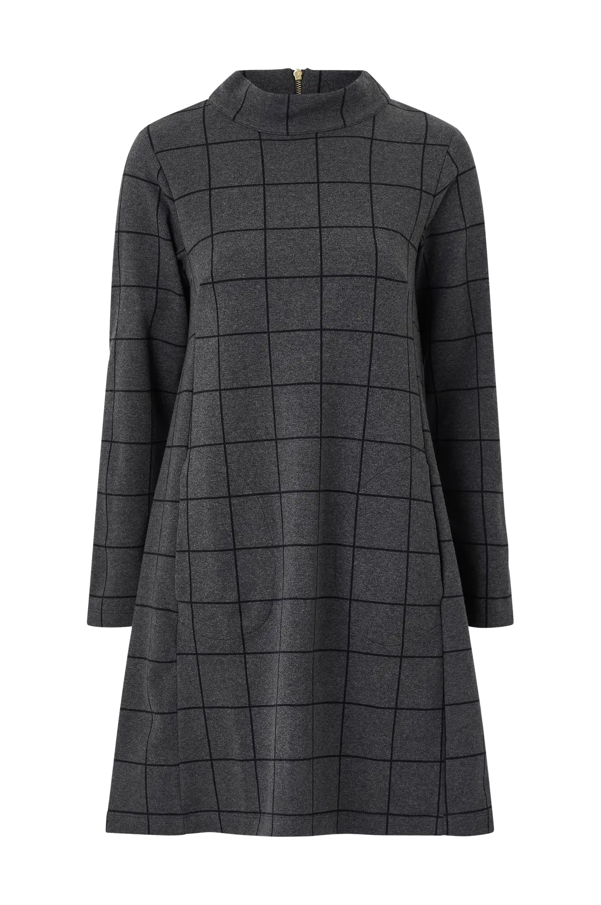 Kjole Bernadette Check Grey