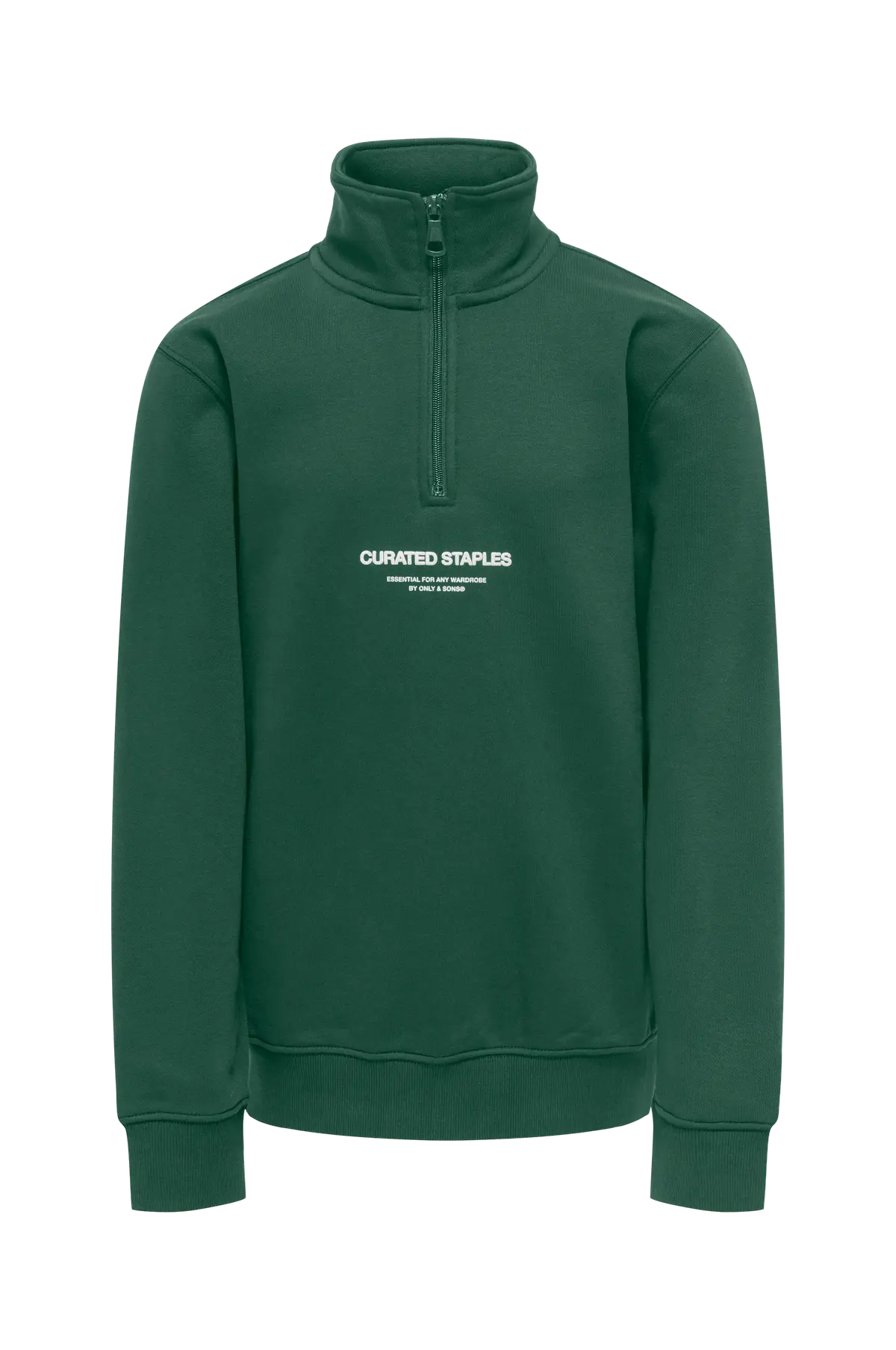 Collegegenser osjCurated Reg Half Zip Sweat VD Pineneedle