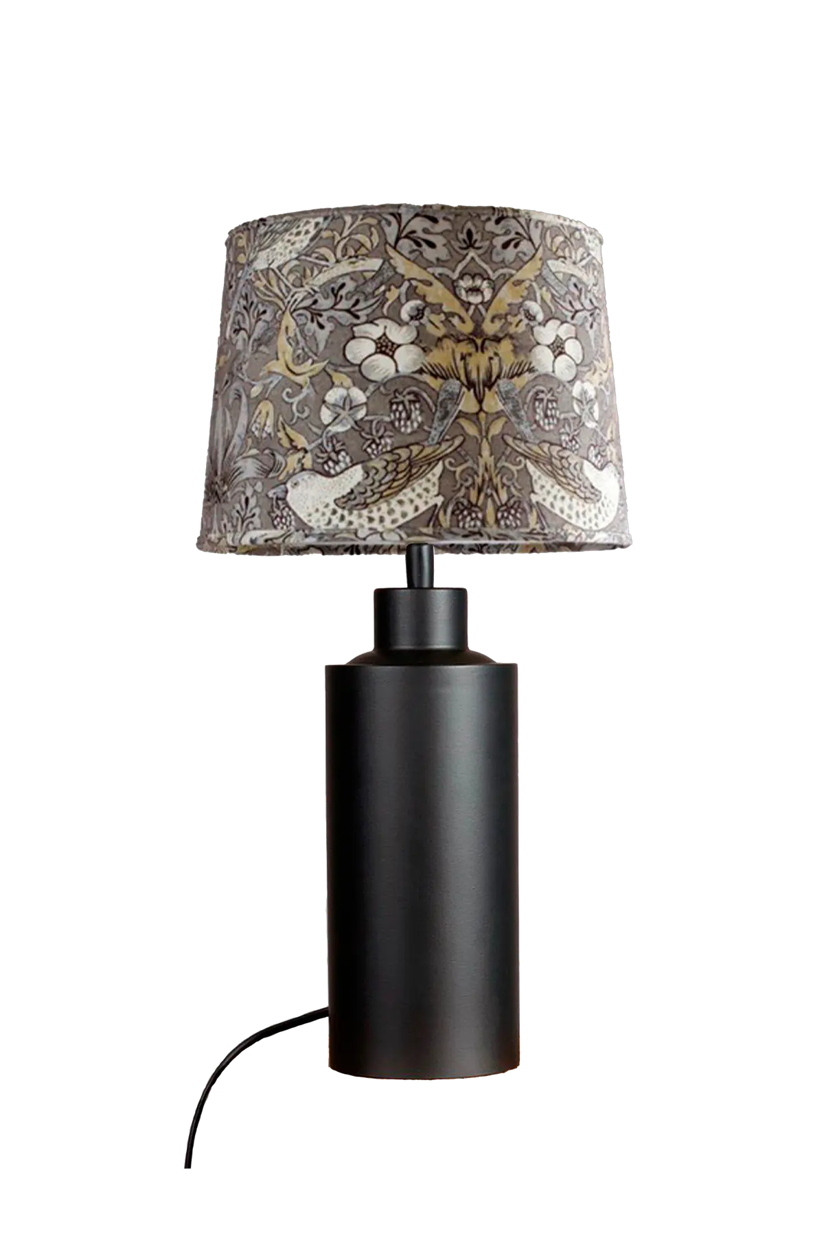Bordlampe Solo Mattsvart/Vilja grå